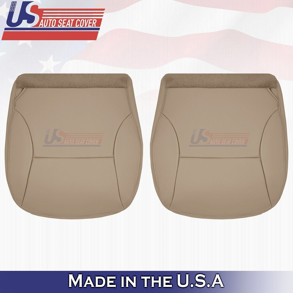 1997 1998 Fits Ford F150 Lariat Driver &Passenger Bottoms Leather Seat Cover Tan