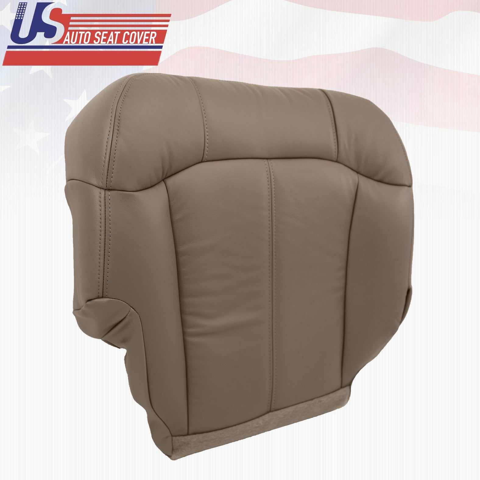 2001 2002 Chevy Silverado 3500 Driver & Passenger Bottom Vinyl Seat Covers Tan