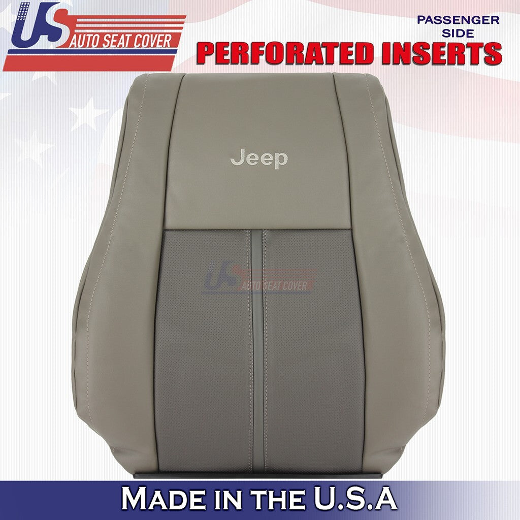 2005 to 2007 For Jeep Grand Cherokee Passenger Bottom & Top Leather Cover Tan