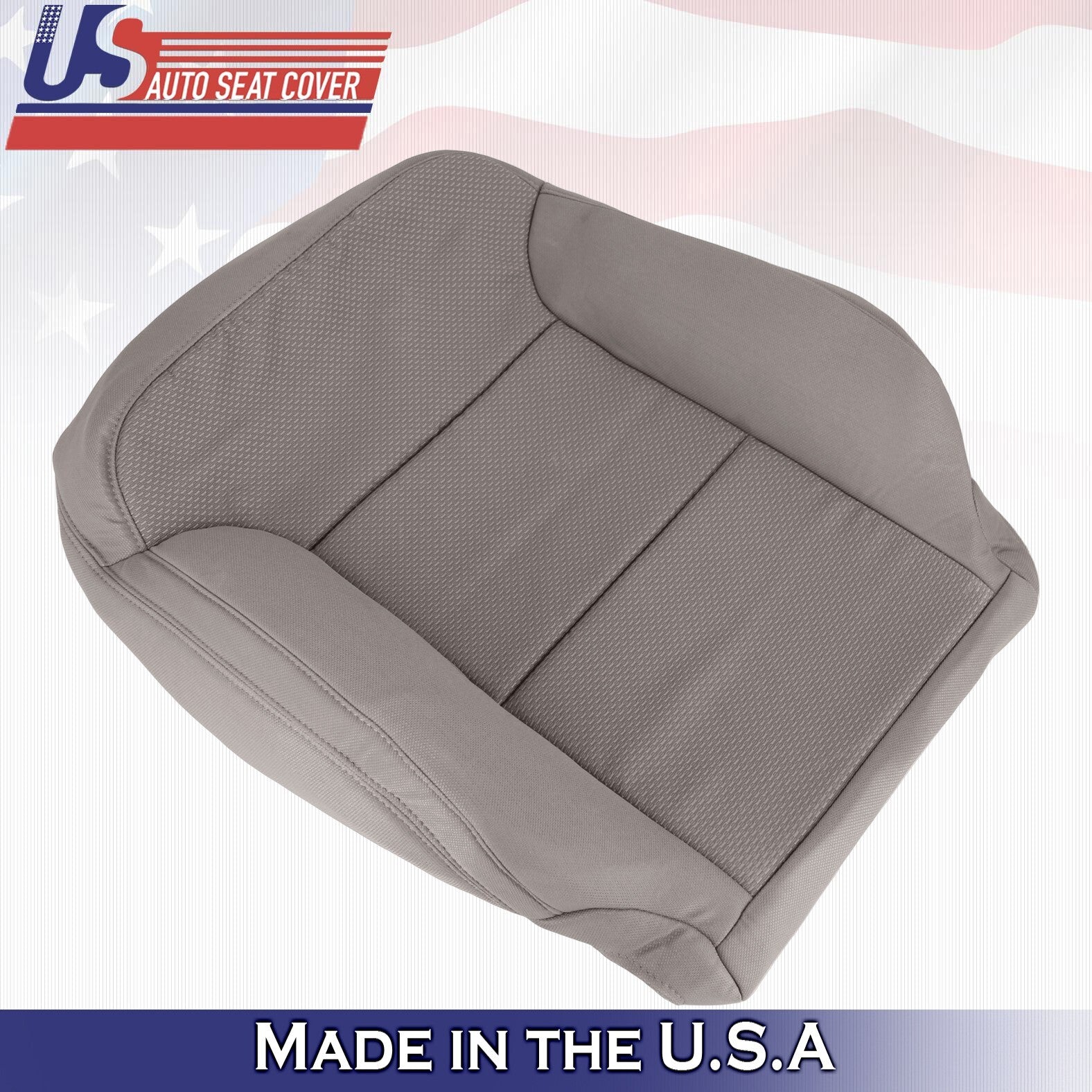 2015 to 2019 For Chevy Silverado 2500 3500 Driver Side Top Cloth Seat Cover Tan