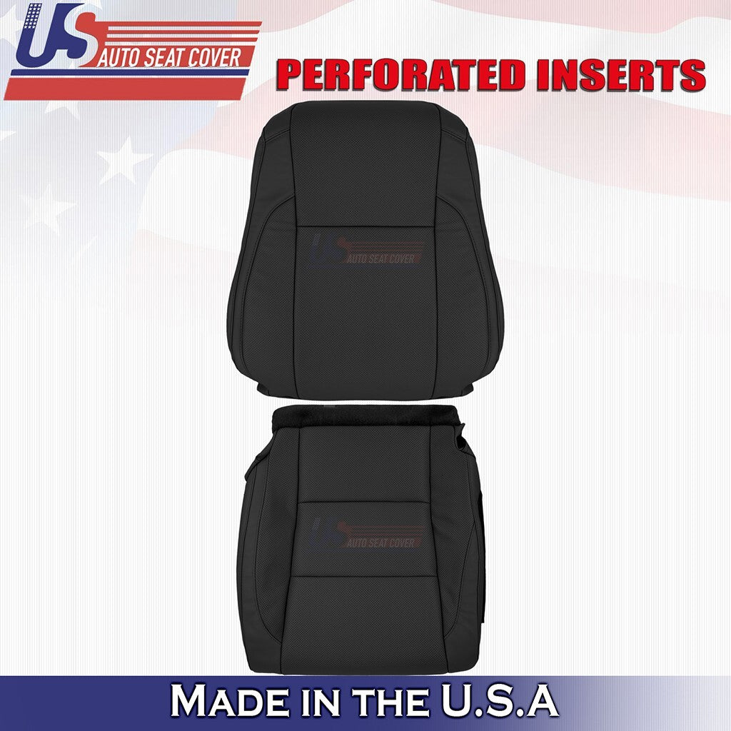 2018 2019 Fits Toyota Highlander Front Driver Top Bottom Leather Cover Black
