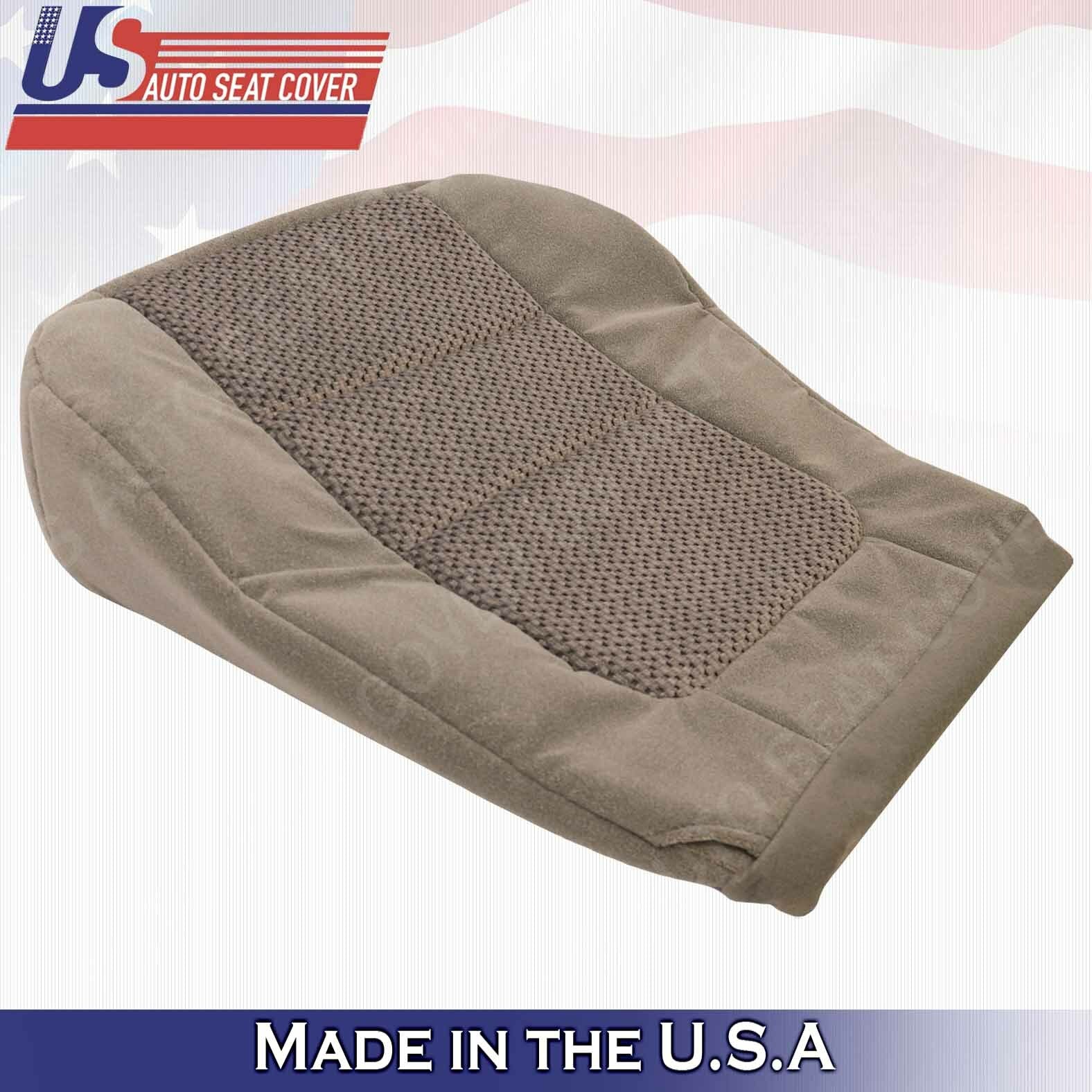 2001 Ford F250 F350 F450 F550 XLT PASSENGER Bottom Cloth Seat Cover 2-Tone Tan