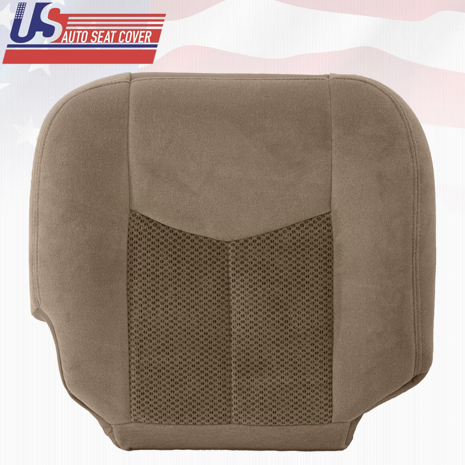 2003 2004 Chevy Tahoe-Suburban 2500 Driver-Passenger Bottom Cloth Seat Cover Tan