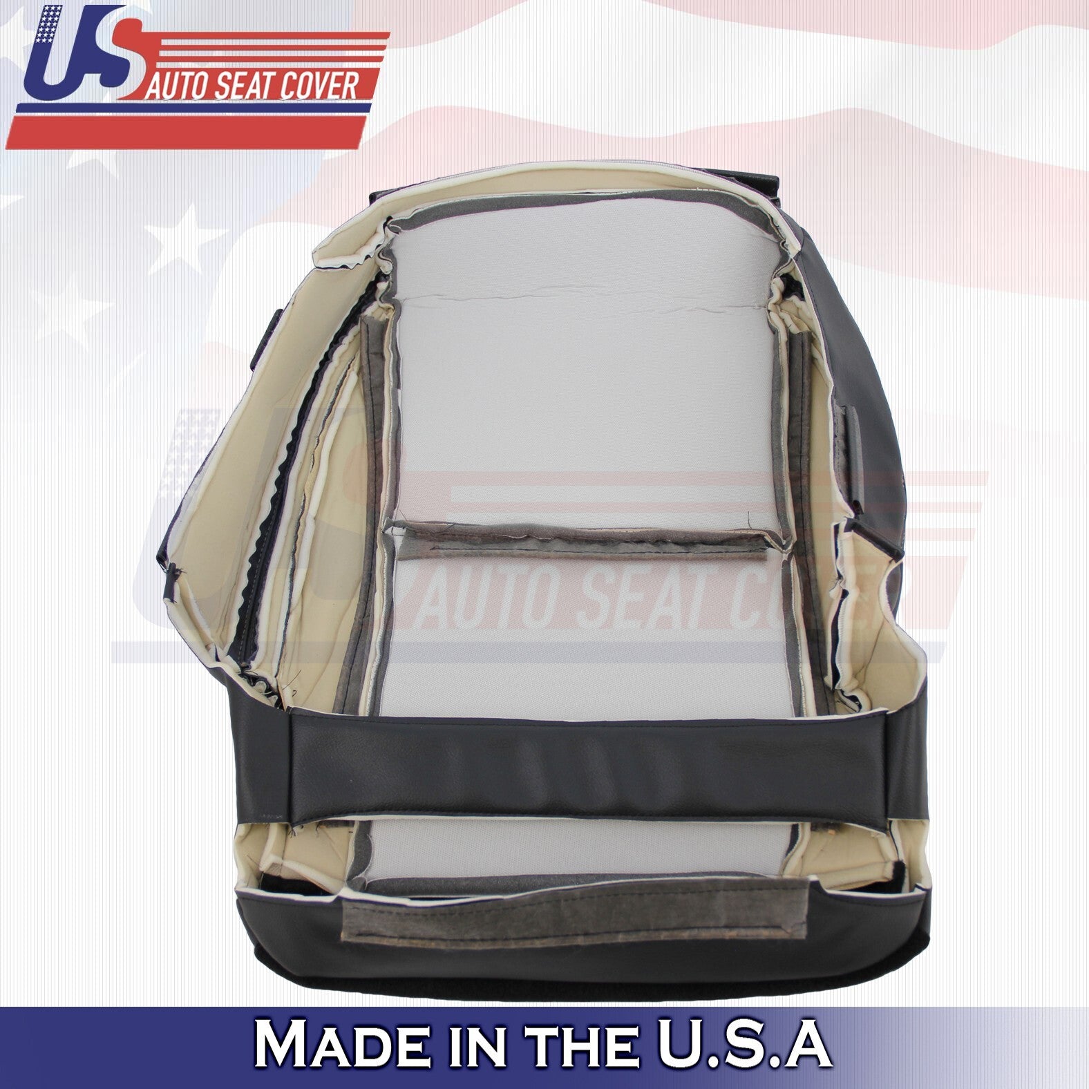 2010-2015 For Chevy Camaro Driver & Passenger Bottoms-Tops Leather Cover Beige