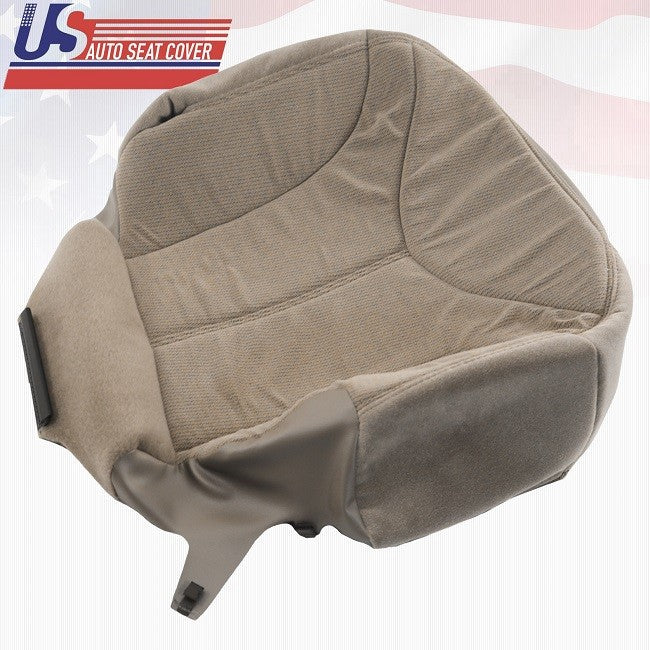 2000 - 2002 GMC Yukon SLE SLT - DRIVER BOTTOM FABRIC REPLACEMENT SEAT COVER TAN