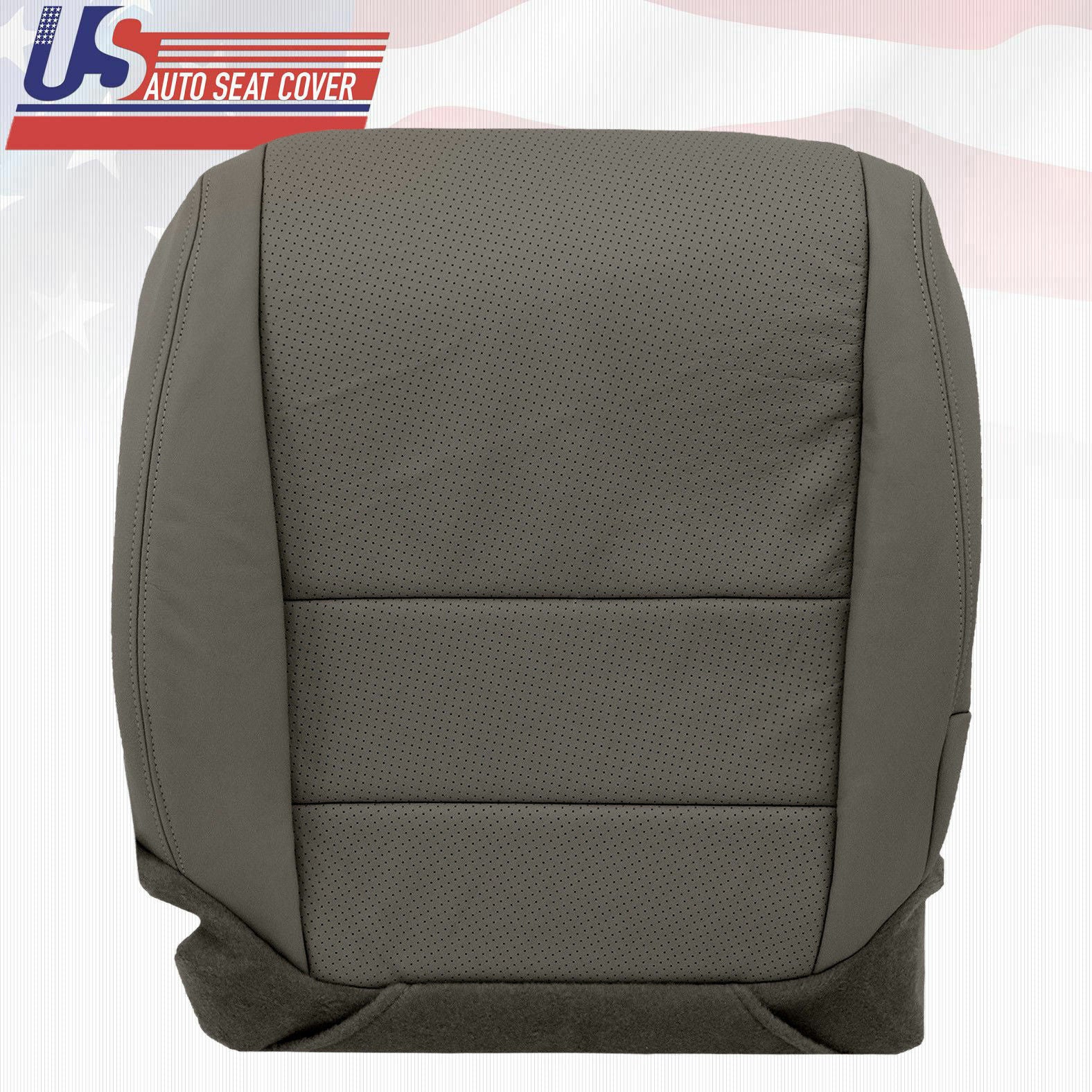 Fits 2005 Acura TL Front Driver Bottom Replacement Cover Perforated Leather Gray