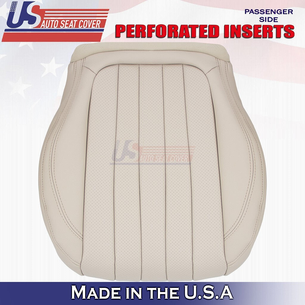 2017 to 2020 Fits Mercedes Benz E350 Passenger Bottom Synth Leather Cover Tan