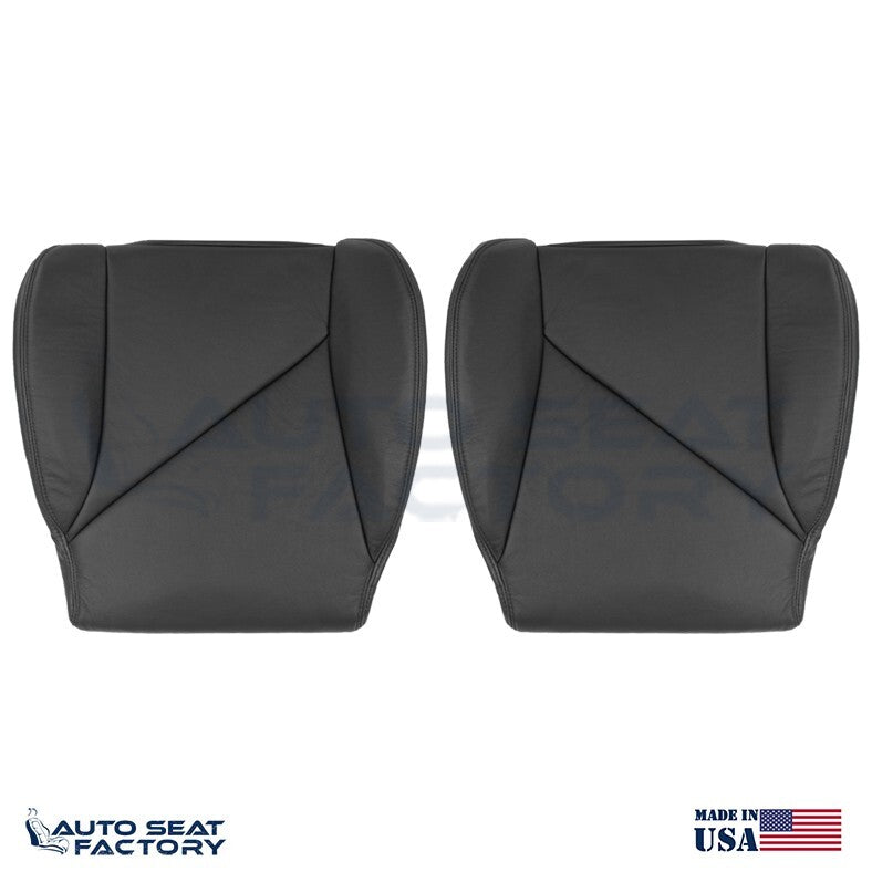 Fits 1994 - 1996 Chevy Corvette PASSENGER Side Bottom Black Leather Seat Cover