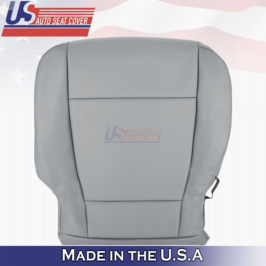 2017 to 2021 Fits Ford F250 WT Driver Bottom Synthetic Leather Seat Cover Gray