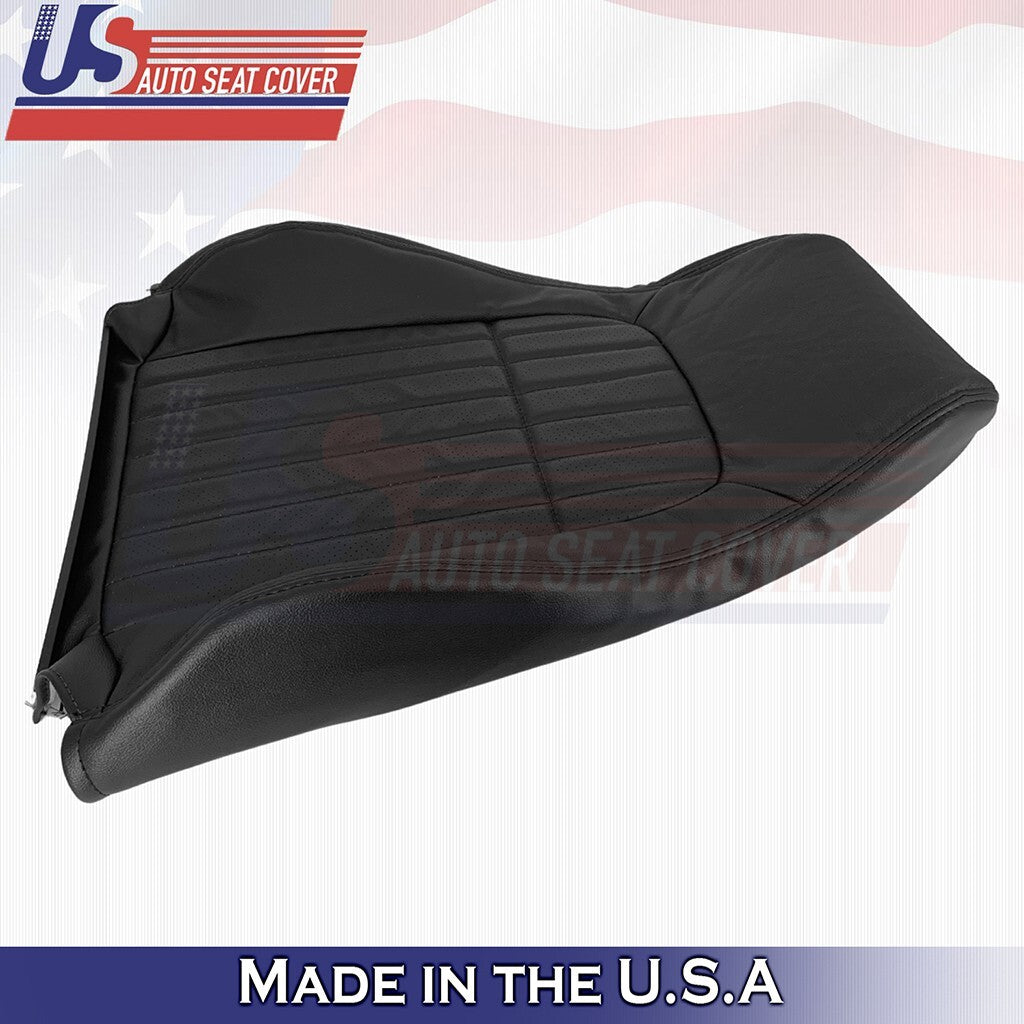 2000 2001 2002 For Chevy Camaro Driver Bottom & Top Leather Cover Black