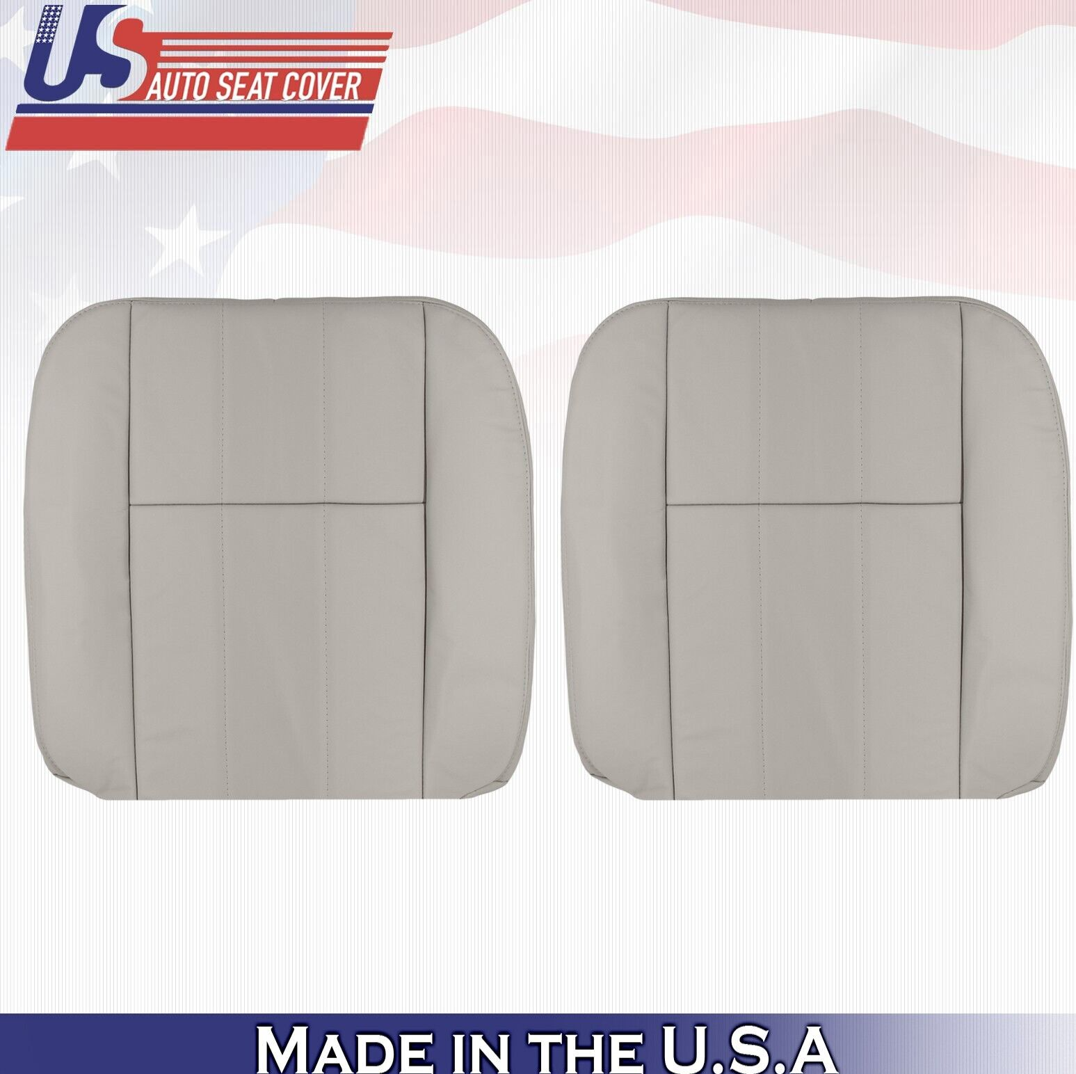 2005 2006 For Mercury Grand Marquis Driver & Passenger Top Leather Covers Gray