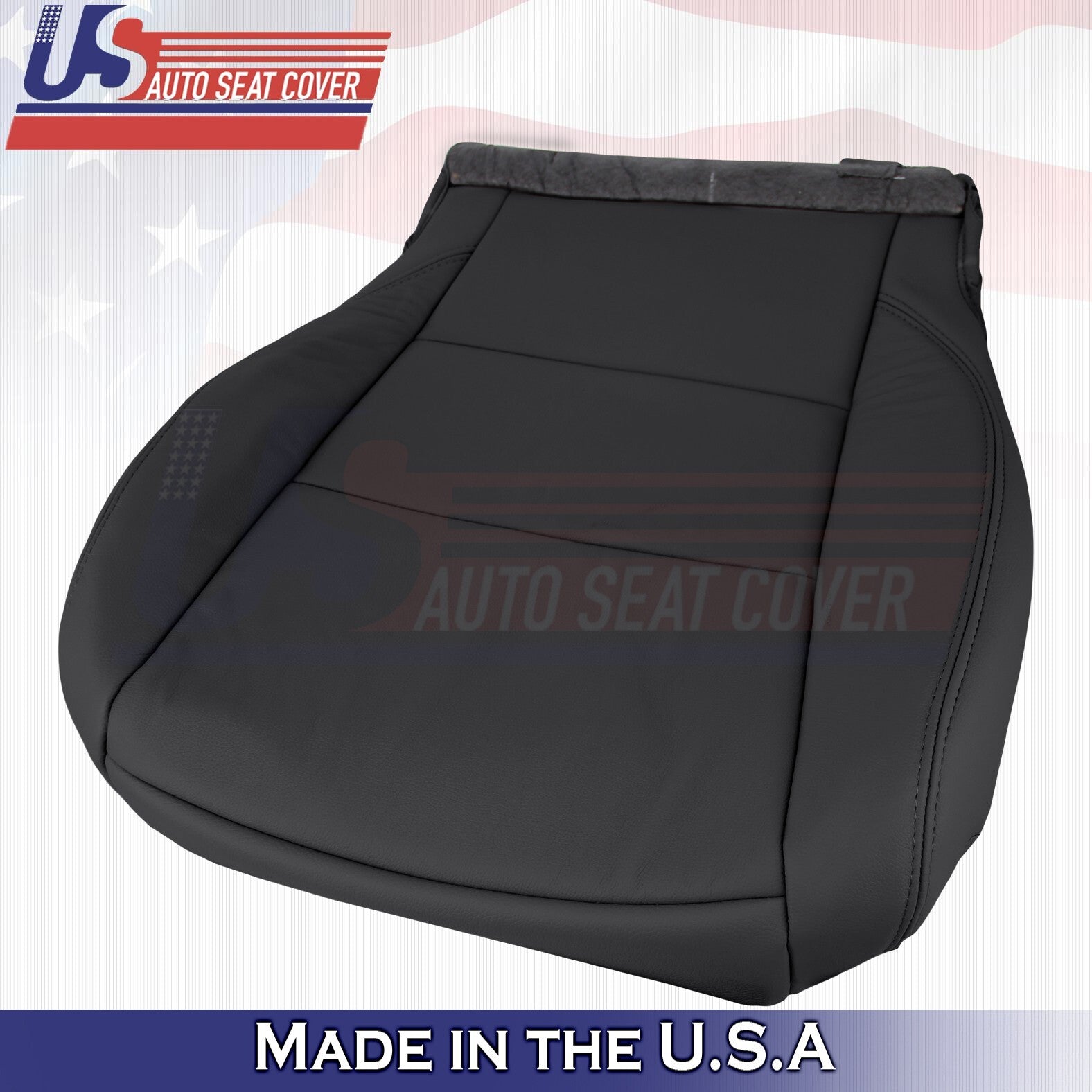 2017 to 2020 Fits Toyota Sienna Driver Bottom Leather Seat Cover Black