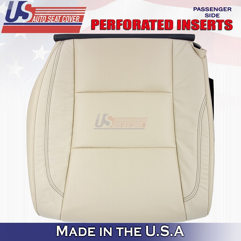 2013 to 2018 Fits Toyota Avalon Driver & Passenger Bottom Leather Seat Cover Tan