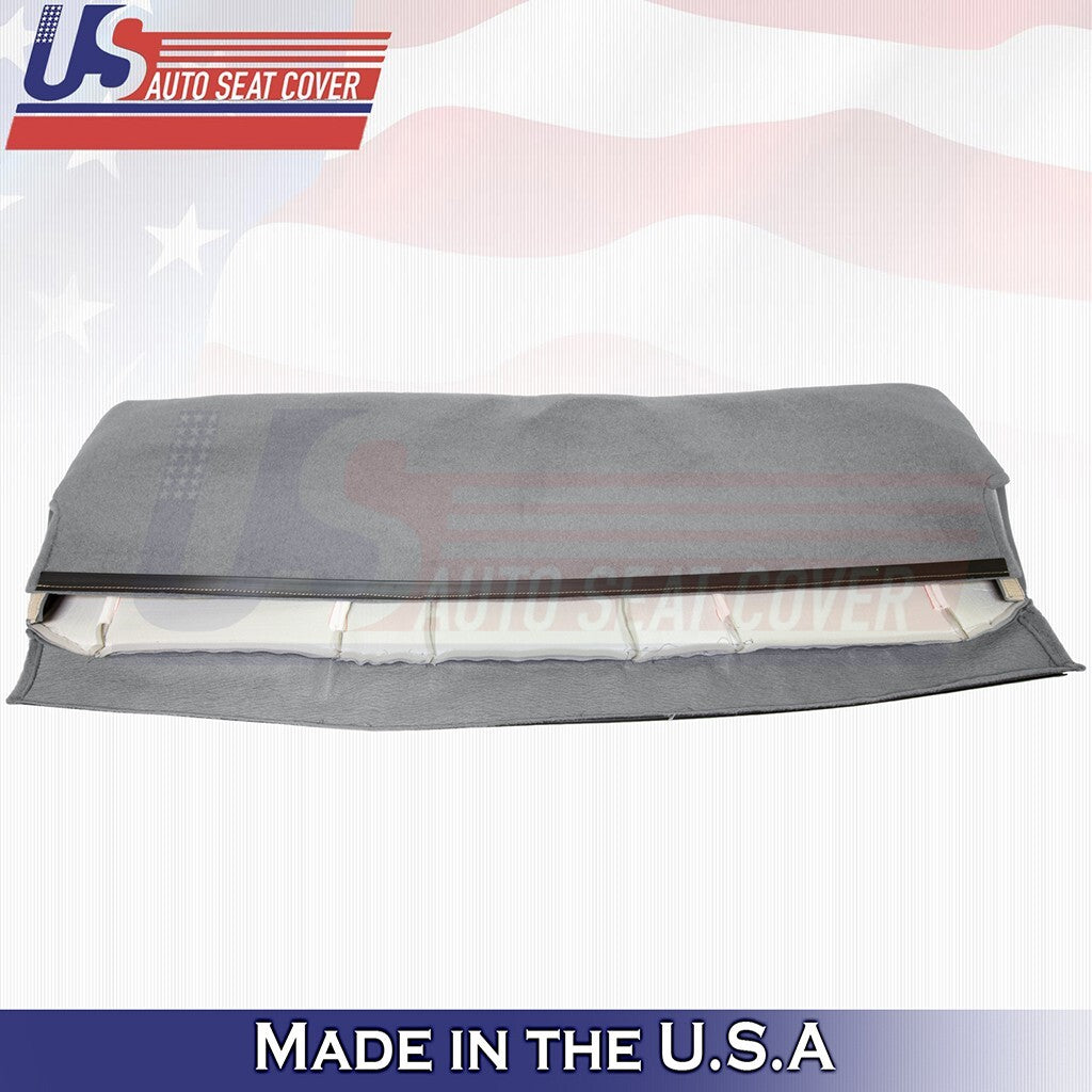 1995 to 1999 Fits Chevy Silverado Rear Bench Bottom & Top Leather Cover Gray