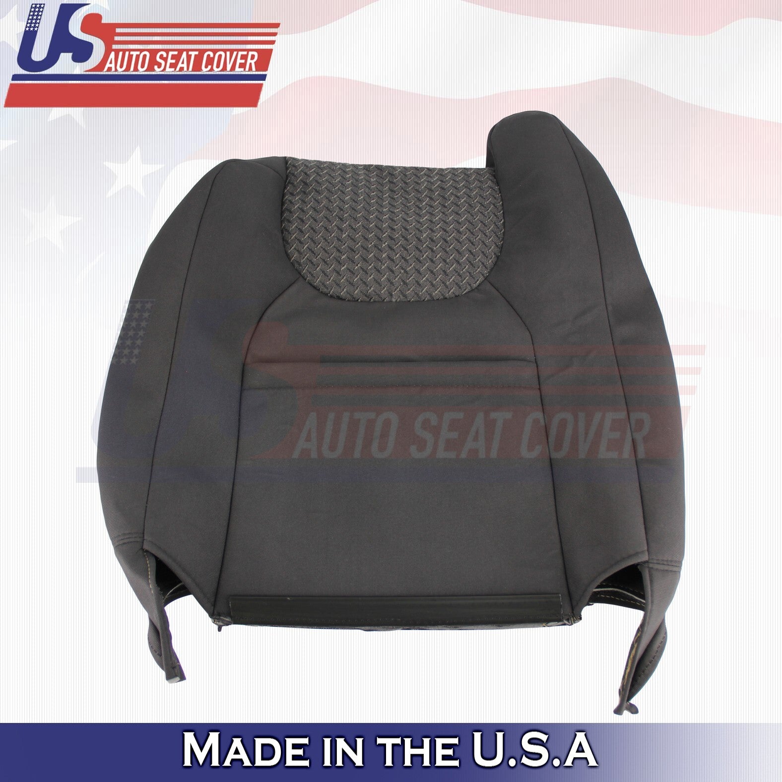 2002 FOR Chevy Avalanche Passenger Bottom & Top Cloth Seat Cover Dark Gray
