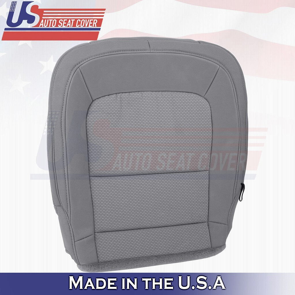2015 to 2021 Fits Chevy Colorado Driver Bottom Cloth Seat Cover Dark Ash Gray