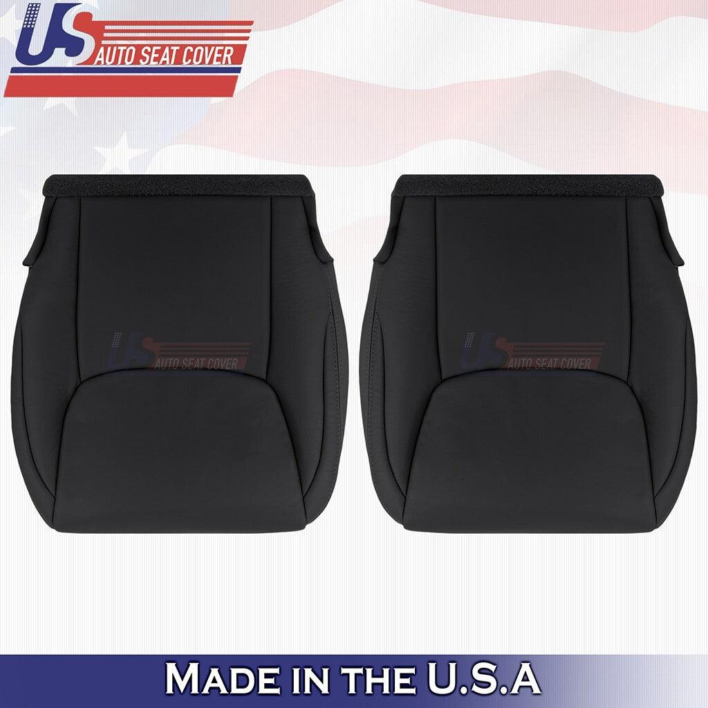 2004- 2010 For Toyota Sienna Driver & Passenger Bottoms Leather Cover Black
