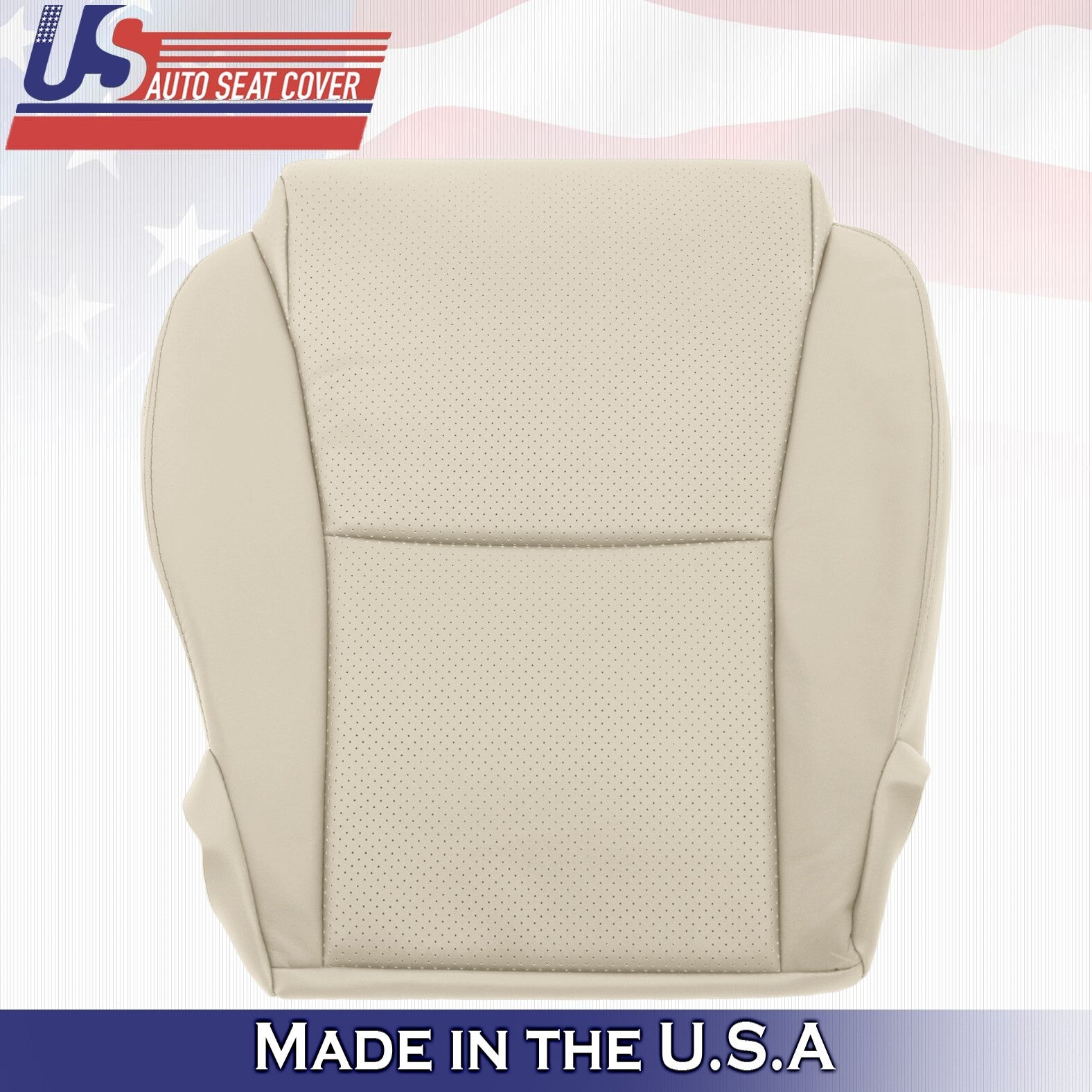 2004 For Toyota Solara Convertible Front Passenger Bottom Leather Seat Cover Tan