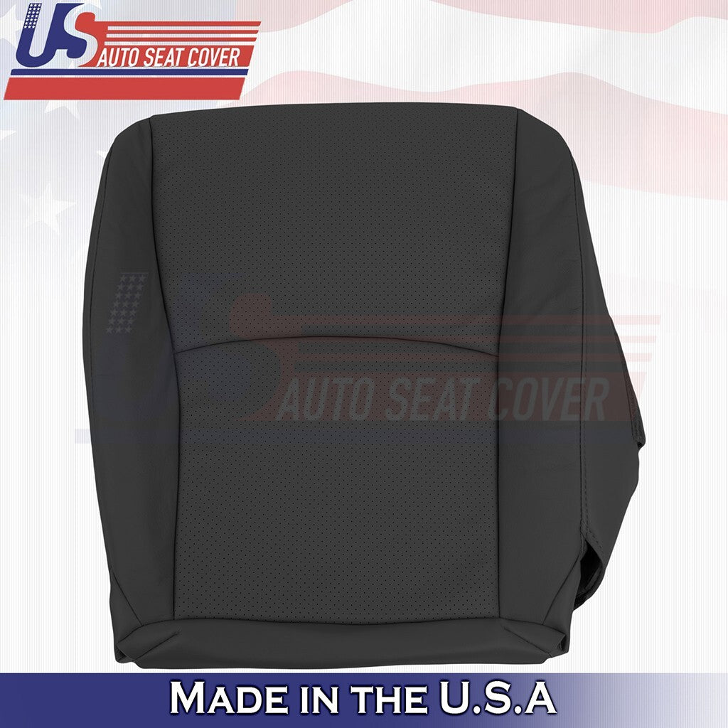 2004 to 2007 For Toyota Highlander Passenger Top Leather Seat Cover Black