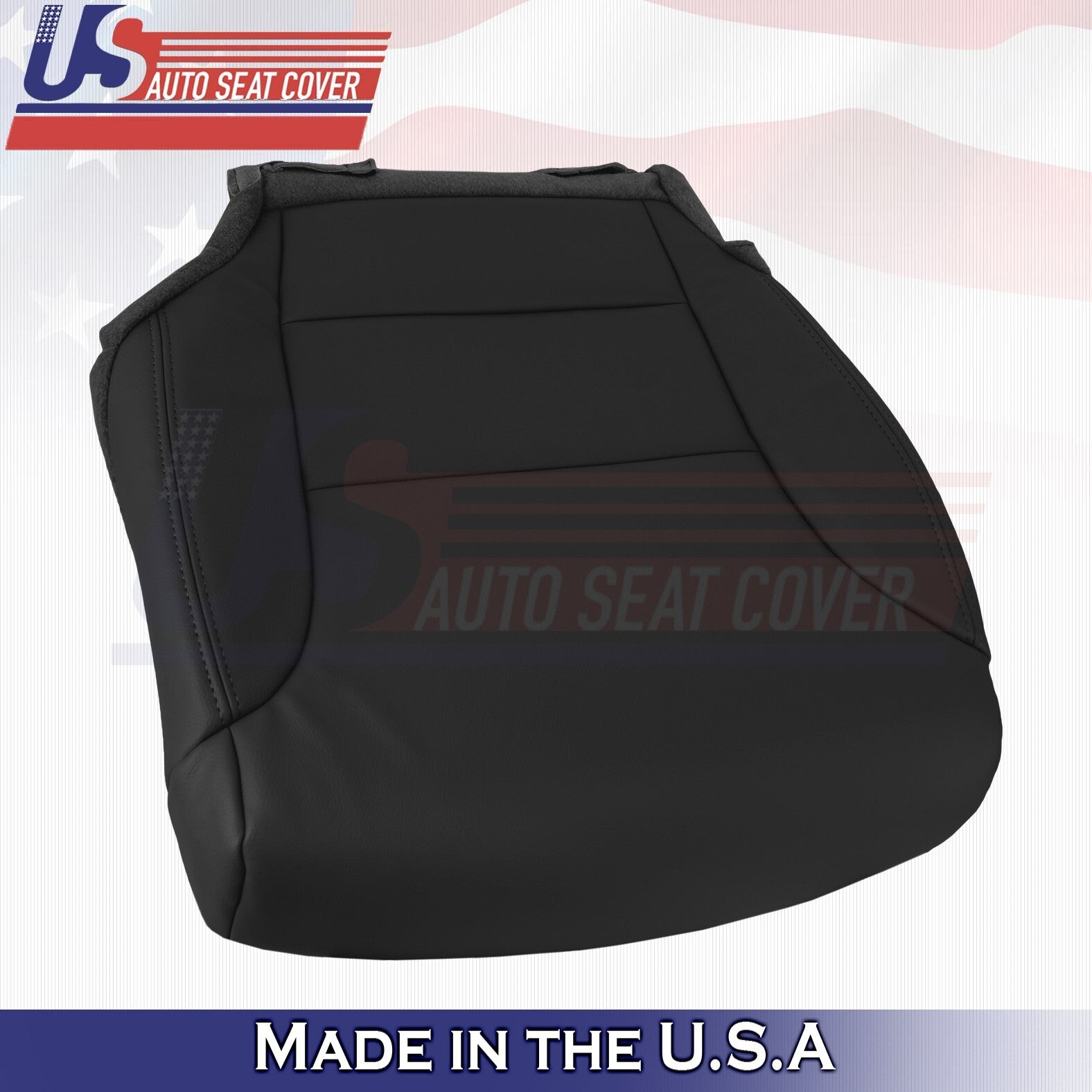 2012 to 2015 For Honda CR-V Driver & Passenger Bottom Leather Seat Covers Black