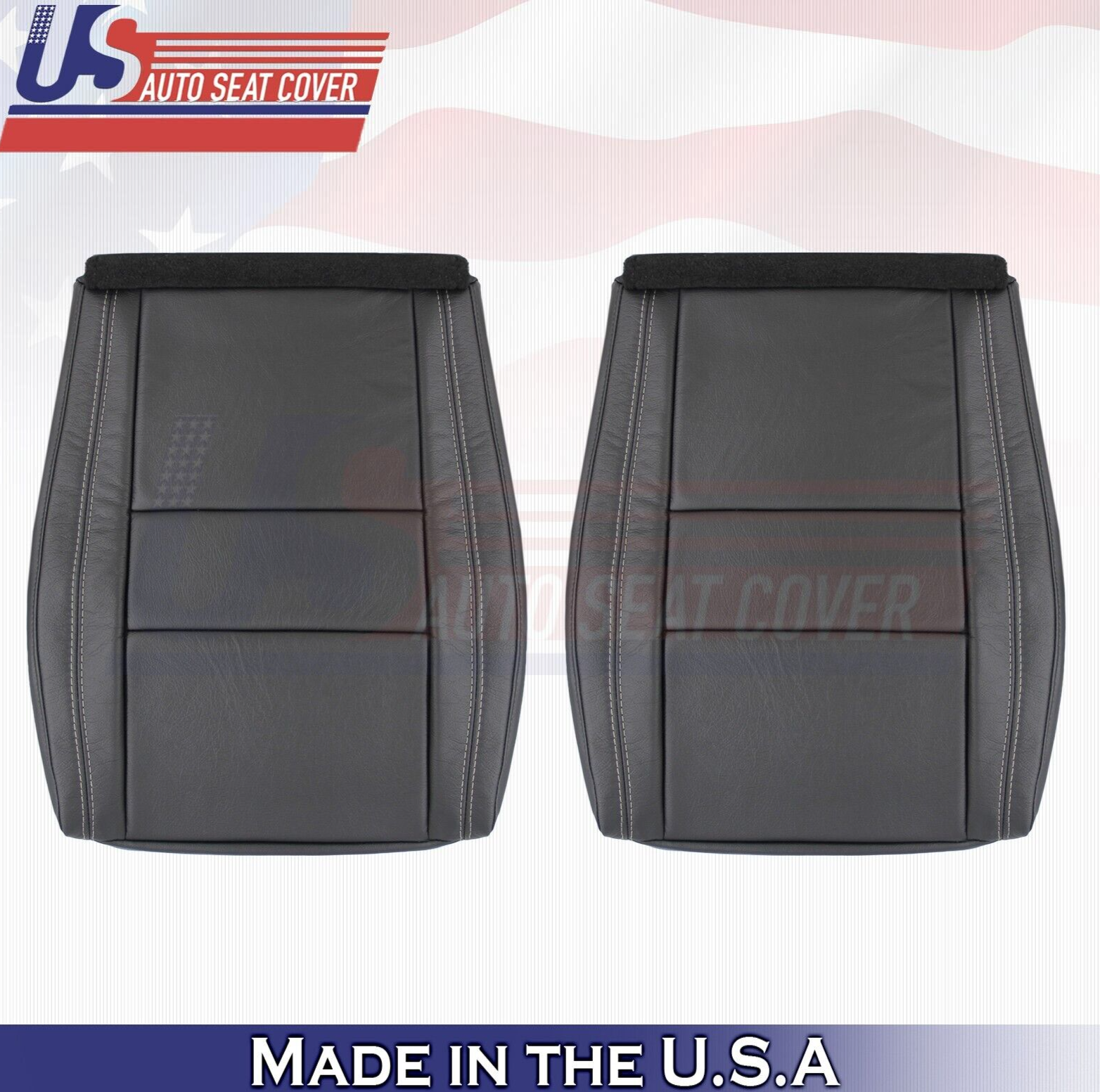 2016 For Jeep Grand Cherokee Limited Driver Passenger Bottom Leather Covers BLK