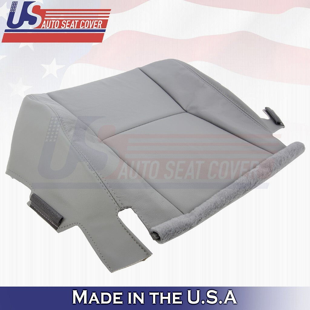 2002-2006 Fits Toyota Camry Passenger Bottom Leather Seat Cover Gray