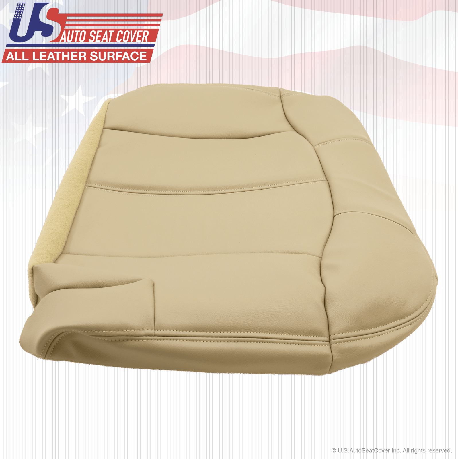 2001 2002 Chevy Tahoe Suburban 2Second Row Driver Side Bottom Vinyl Cover Tan