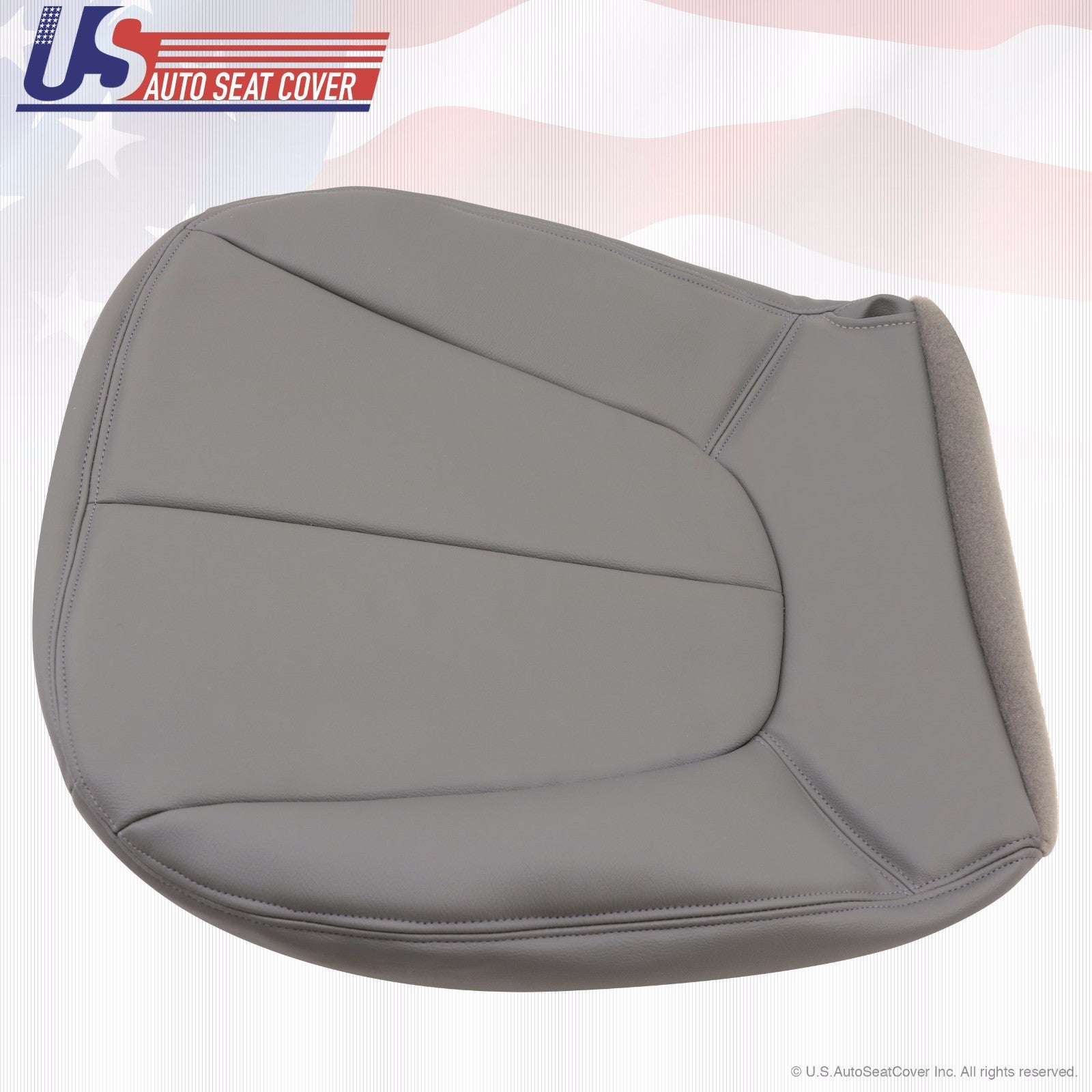 00 01 02 Expedition XLT Driver Side Bottom Leather Seat Cover Gray