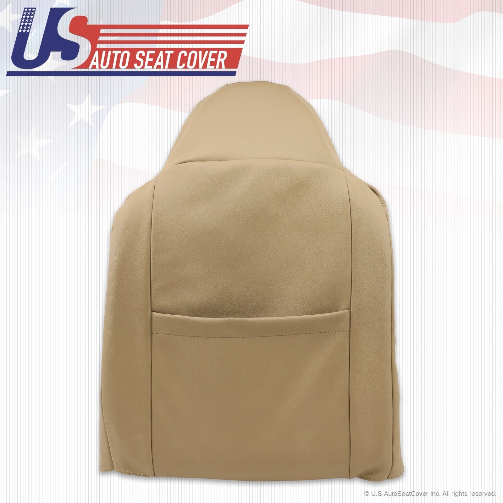 2002 2003 2004 Ford Excursion Limited Driver Lean Back Leather Seat Cover Tan