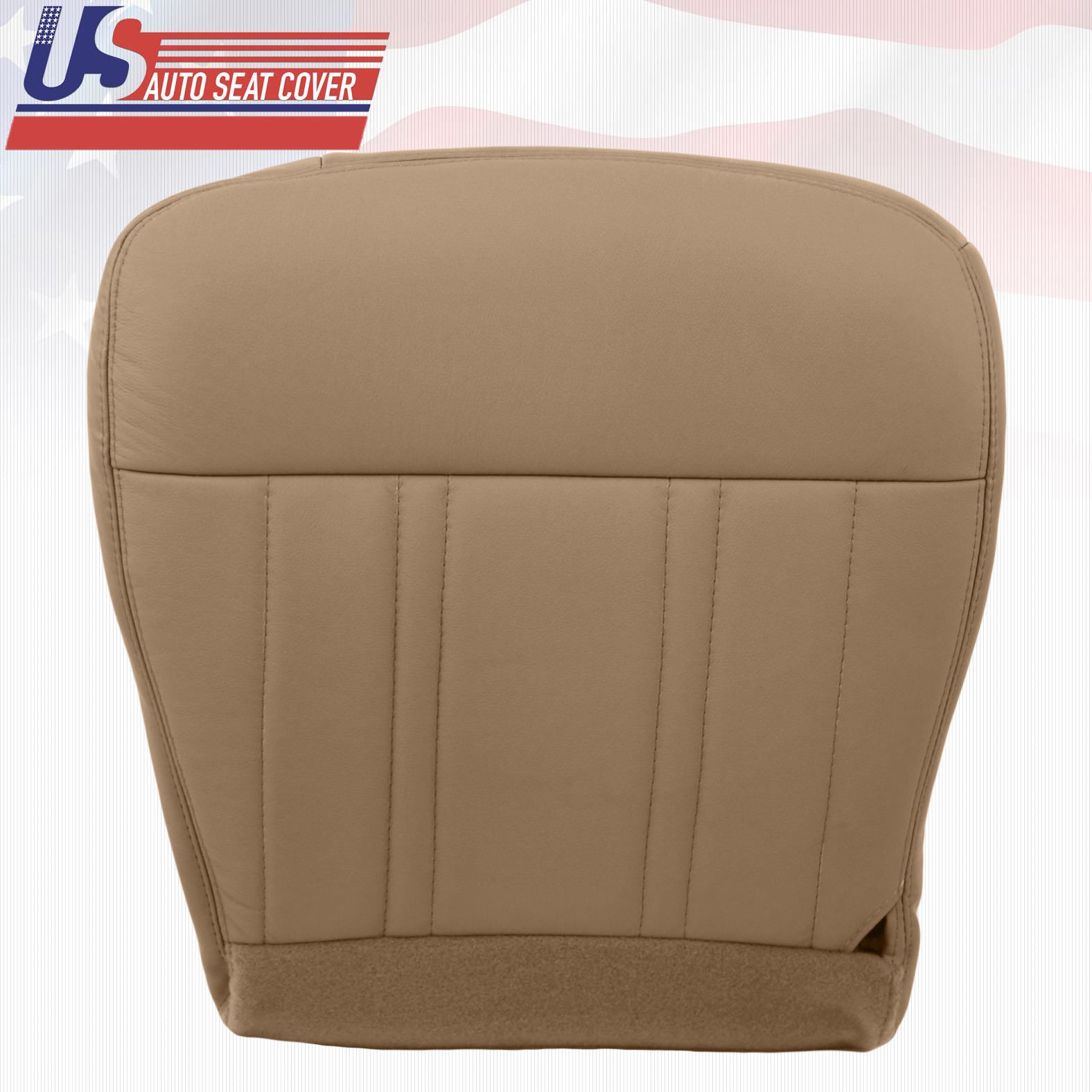 1997-1998 Ford F150 Extended-Cab Leather Driver Bottom Seat Cover Prairie Tan
