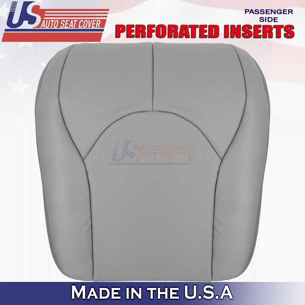 1996 to 2002 For Mercedes Benz SL500 RIGHT Bottom & Top Perf Leather Cover Gray