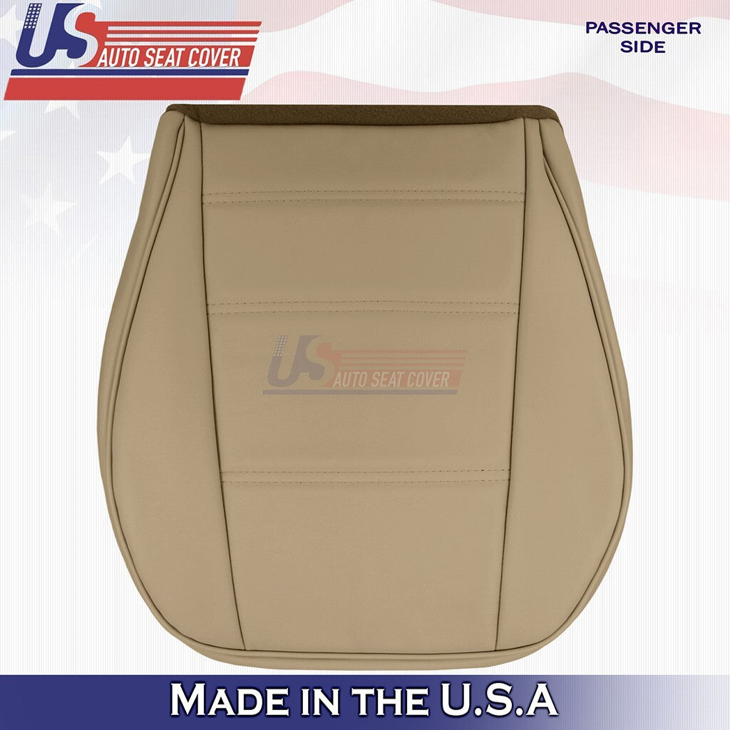1999-2004 FOR Ford Mustang V6 Front DRIVER & PASSENGER Bottoms Leather Cover TAN
