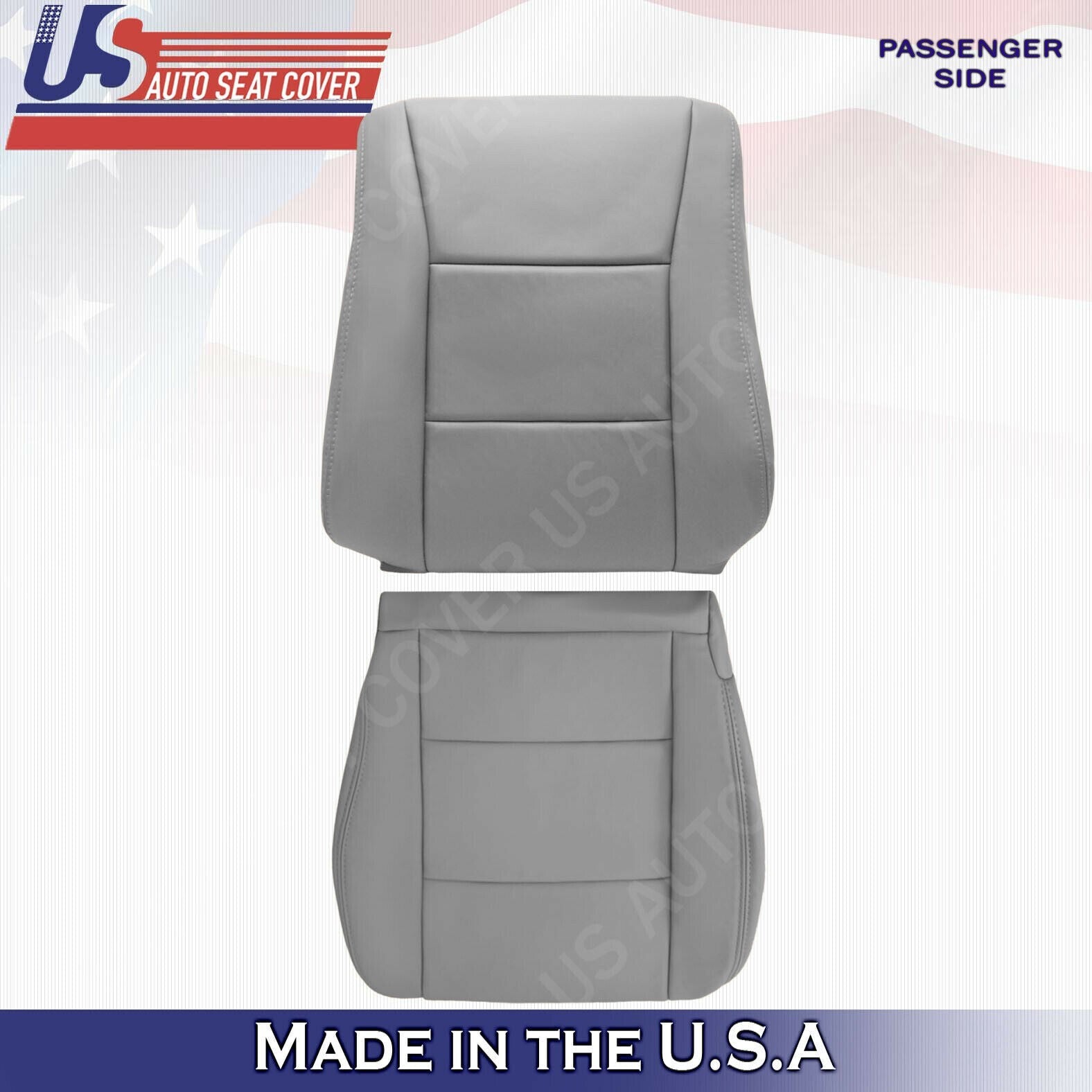 1998 -2007 FOR Toyota Land Cruiser Passenger Bottom &Top Leather Cover Gray