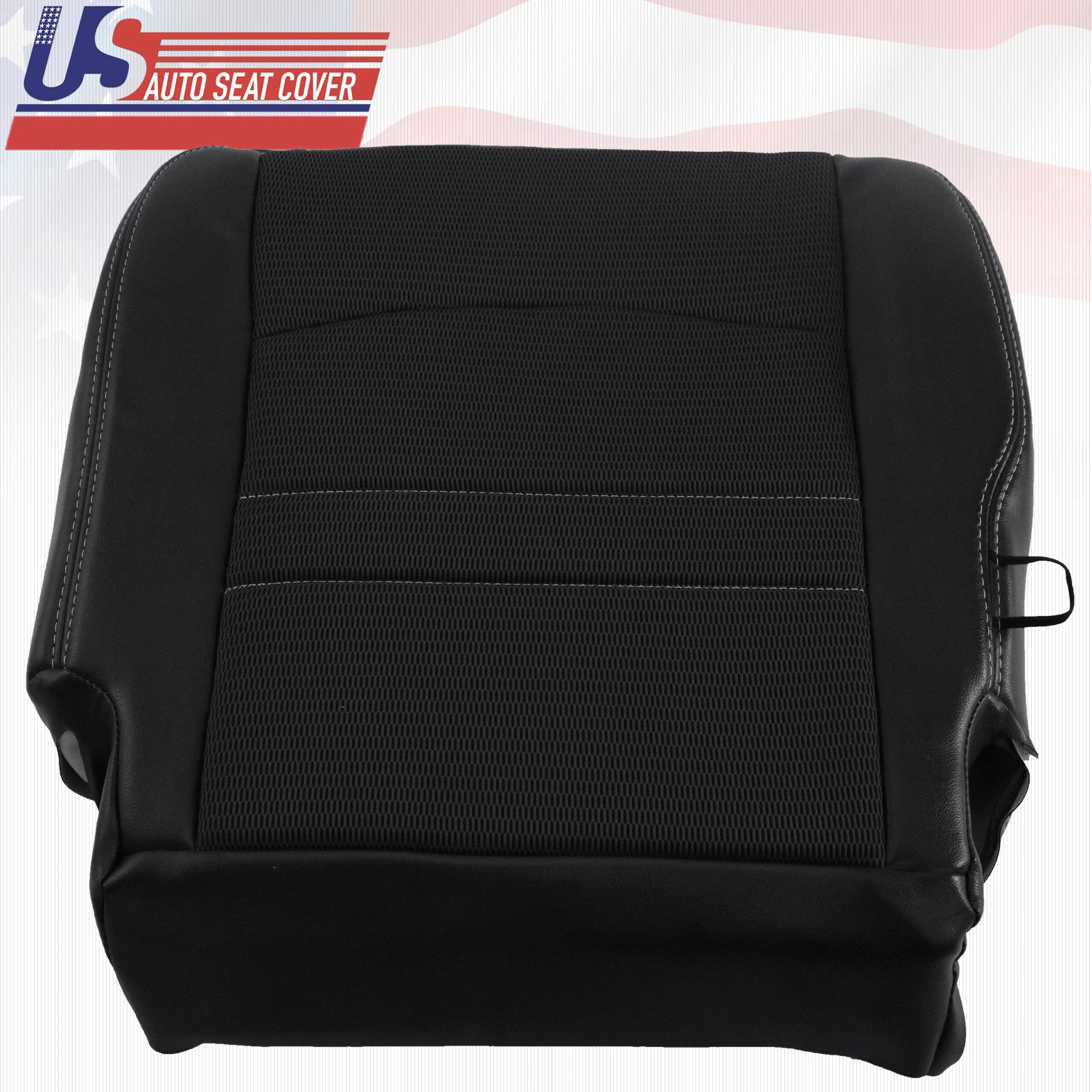 2011 2012 For Dodge Ram Sport Driver &Passenger Bottom Cloth/Vinyl Cover Dk Gray