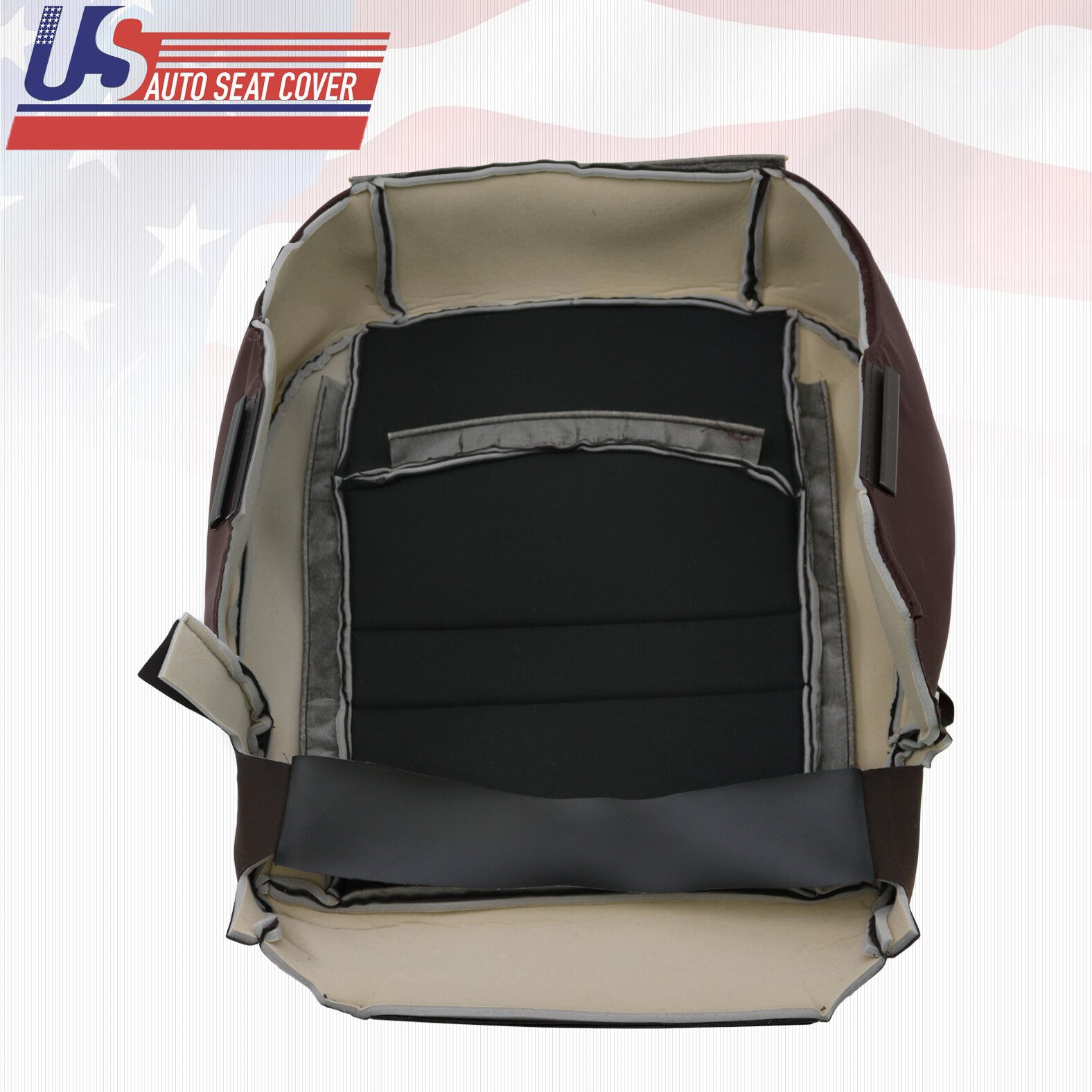 2013 to 2018 Fits Dodge Ram 2500 ST Passenger Bottom Cloth Seat Cover Brown