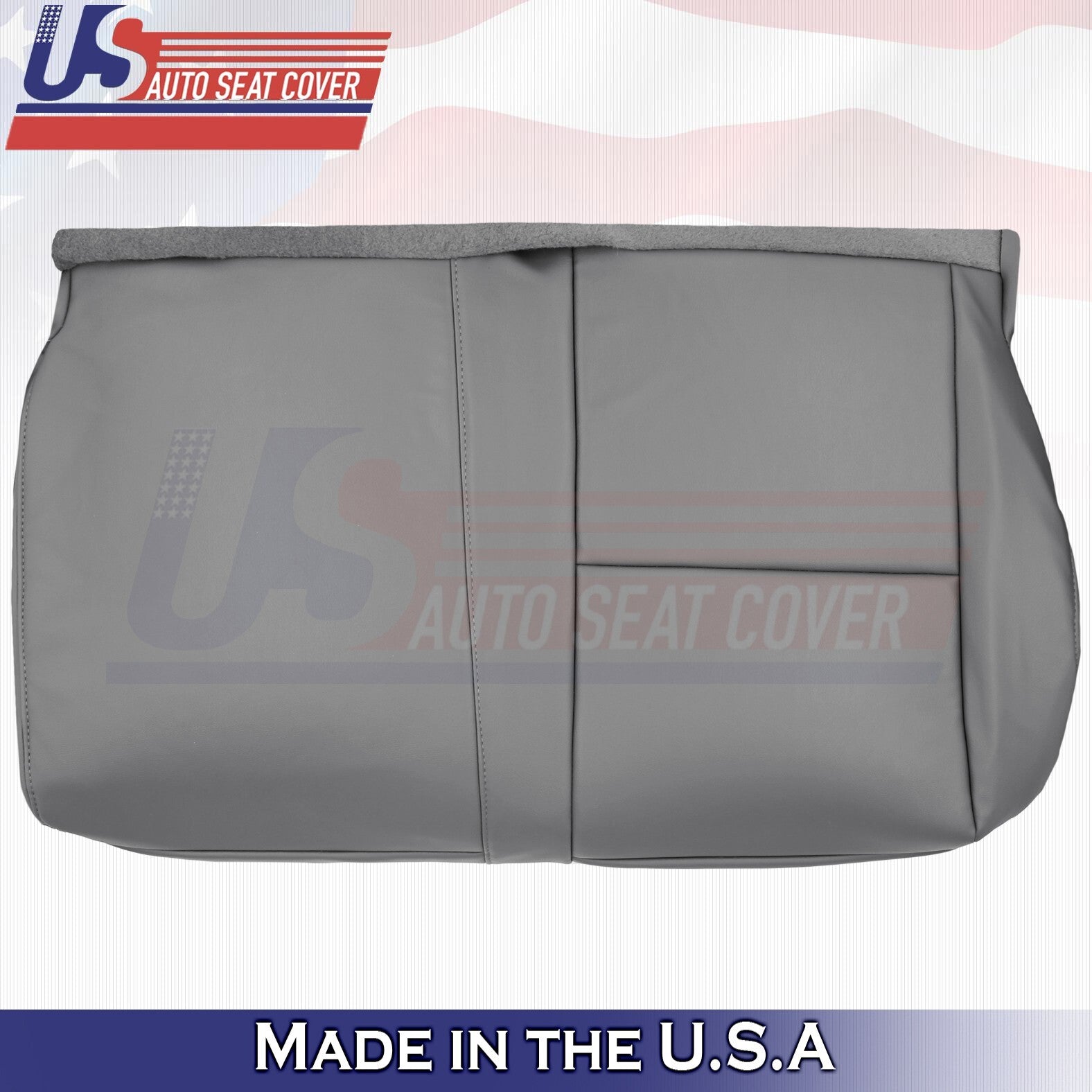 2007 - 2010 Fits Toyota Tundra Rear Driver Bottom & Top Leather Seat Cover Gray