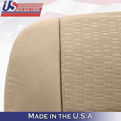2007 to 2014 Fits Ford Expedition Front Set Tops & Bottoms Cloth Cover Camel Tan