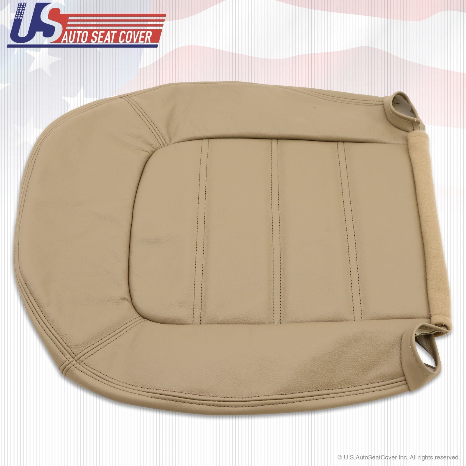 2002 to 2005 Ford Explorer XLT Driver Bottom Replacement Leather Seat Cover Tan