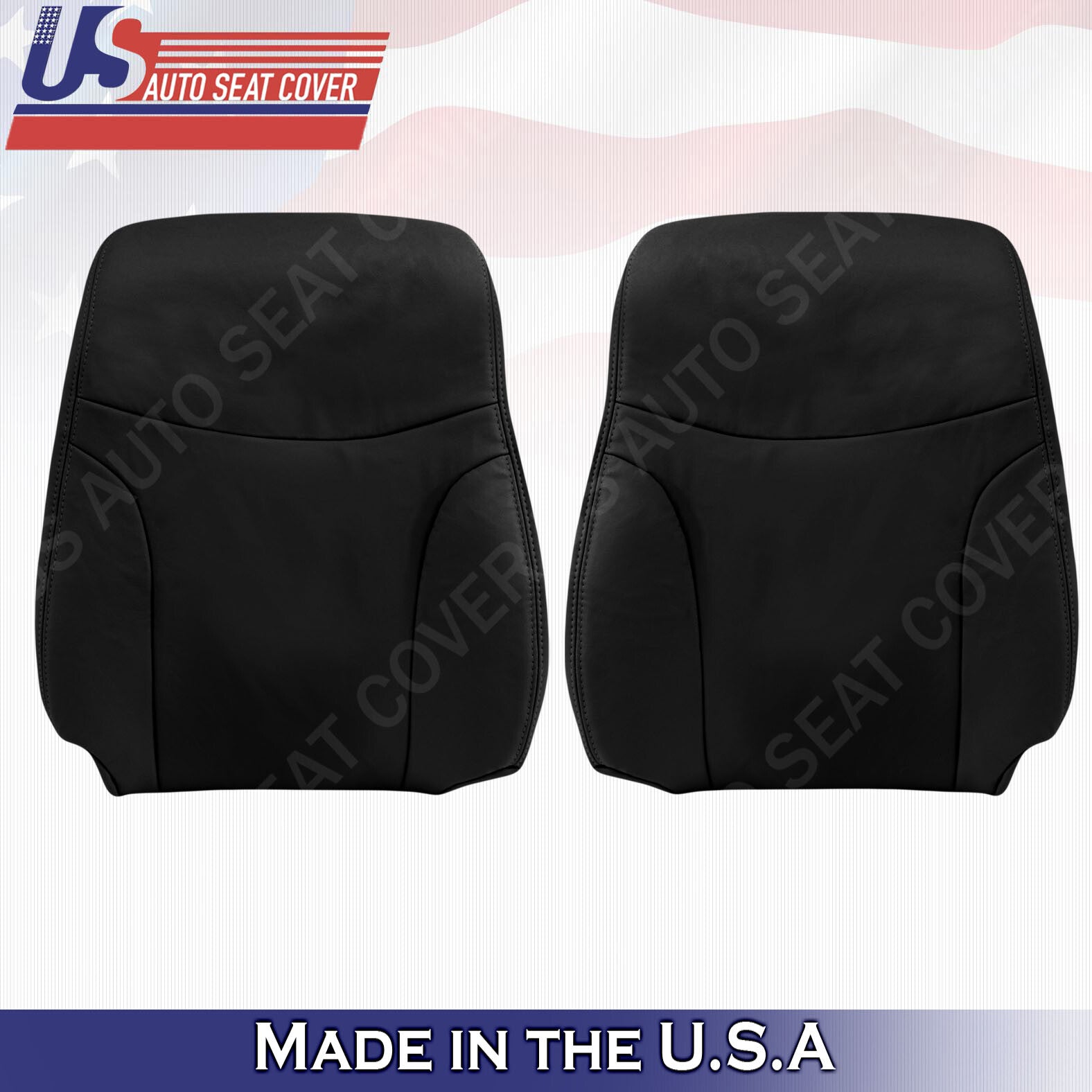 Fits 2002 2003 2004 05 2006 Lexus ES330 ES300 Front Set Tops Leather Cover Black