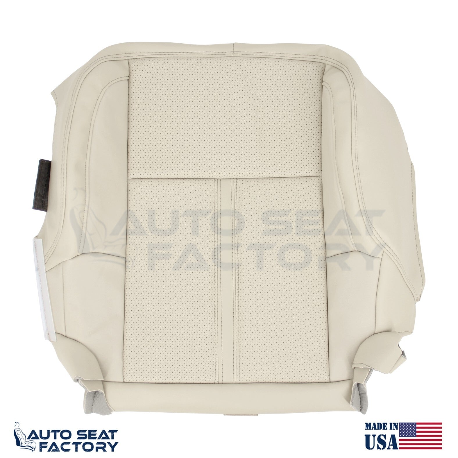 Fits 2009 - 2012 Lincoln MKS Driver Cashmere Vinyl Seat Cover, Perforated 2PCS