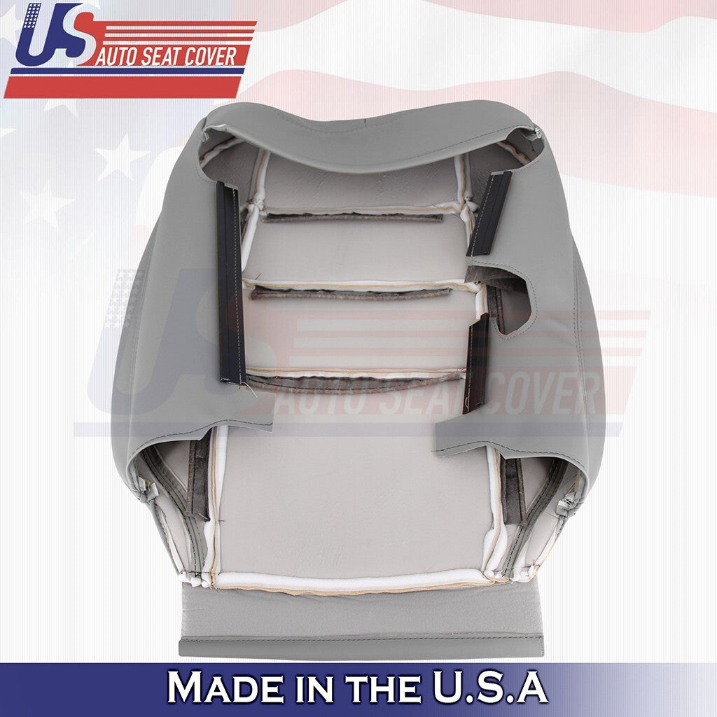 1998 to 2005 Fits Lexus GS300 Passenger Bottom & Top Leather Seat Cover Gray