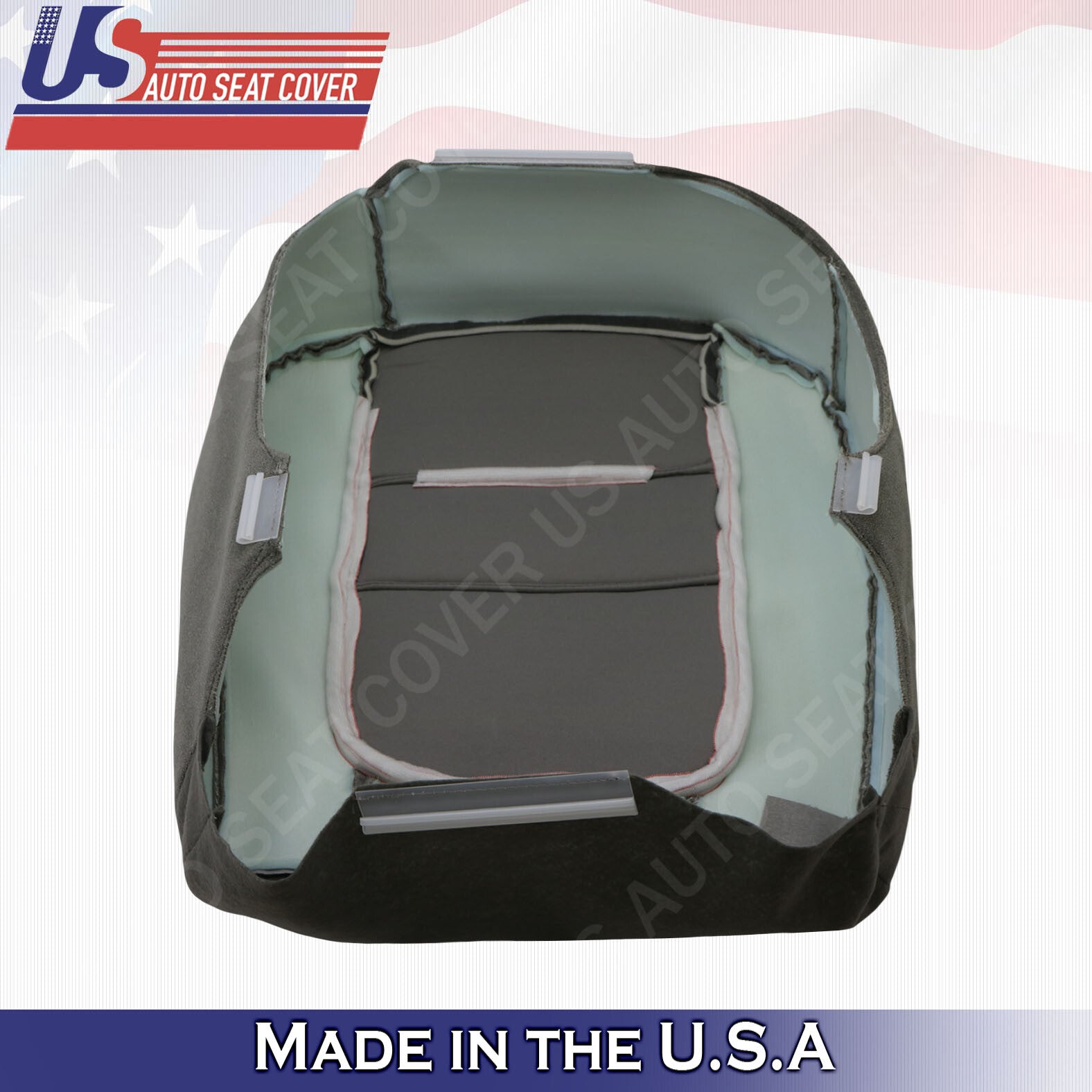 2001 Ford F-250 F-350 F-450 XLT Front Passenger Bottom Cloth Seat Cover Gray