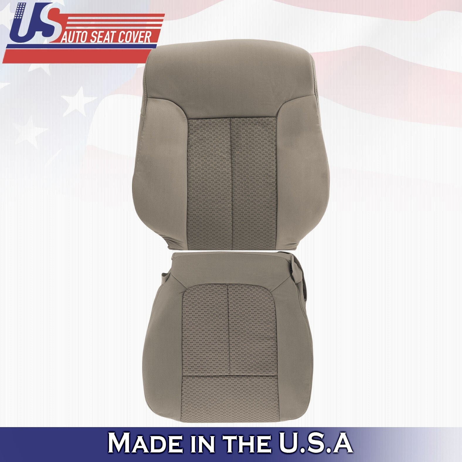 2011 2012 2013 2014 FITS Ford F150 Passenger Bottom & Top Cloth Cover Abode Tan