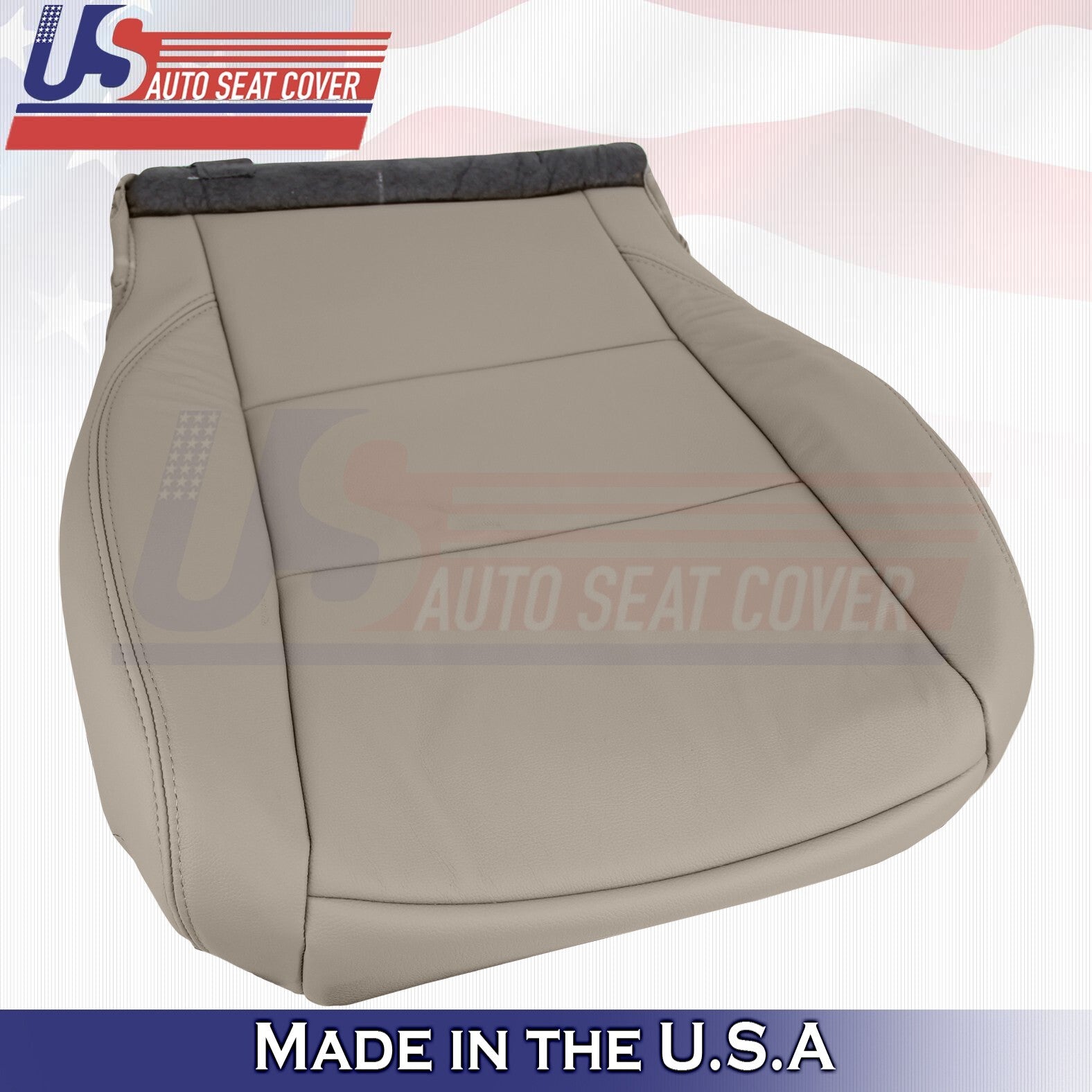 2017 to 2020 Fits Toyota Sienna Driver &Passenger Bottoms Leather Seat Cover Tan