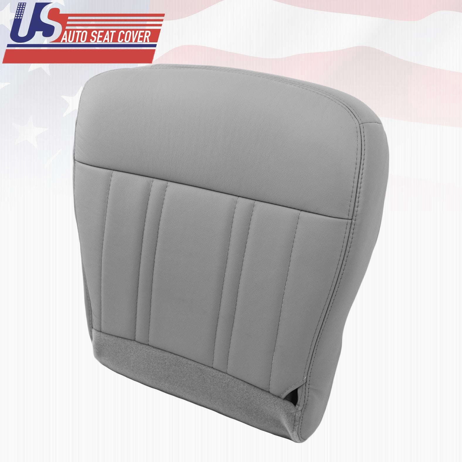1998 Ford F-150 Lariat Driver Bottom Leather Seat Cover "Med Graphite Gray"