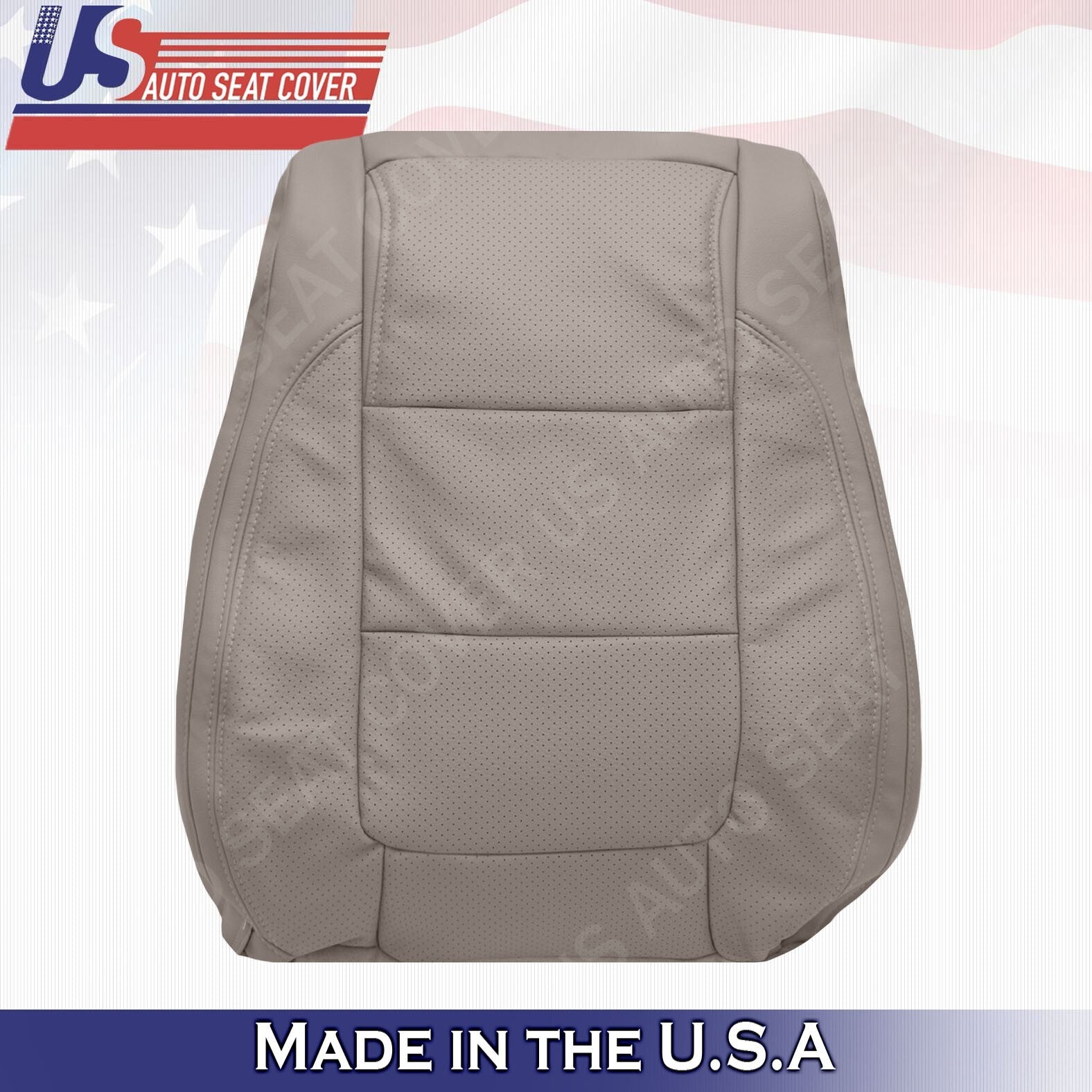 2011 -2015 FITS Ford Explorer Driver Top Leather Seat Cover Stone Gray