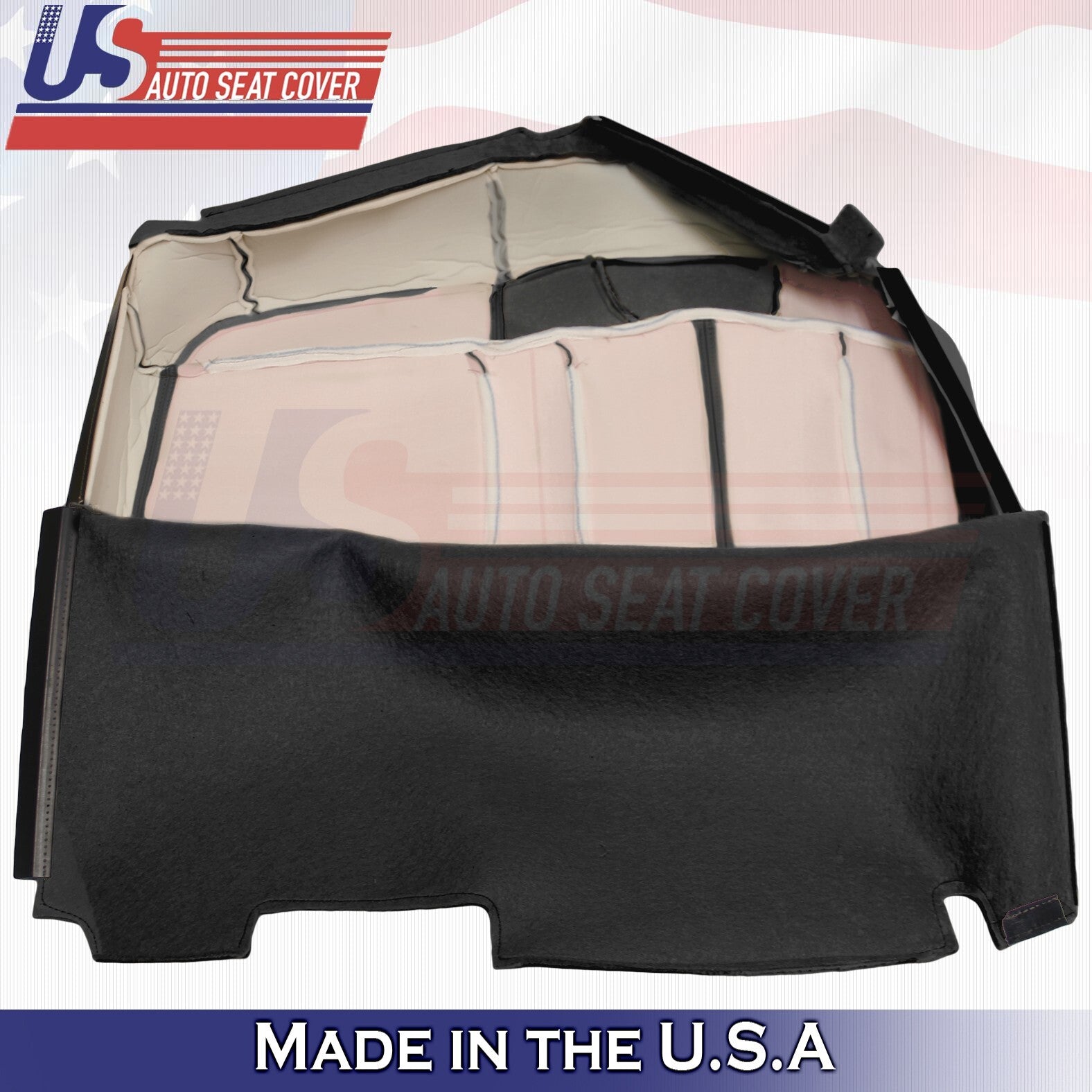 1999 to 2002 For Chevy Silverado 2nd Row Driver&Passenger Top Leather Covers BLK