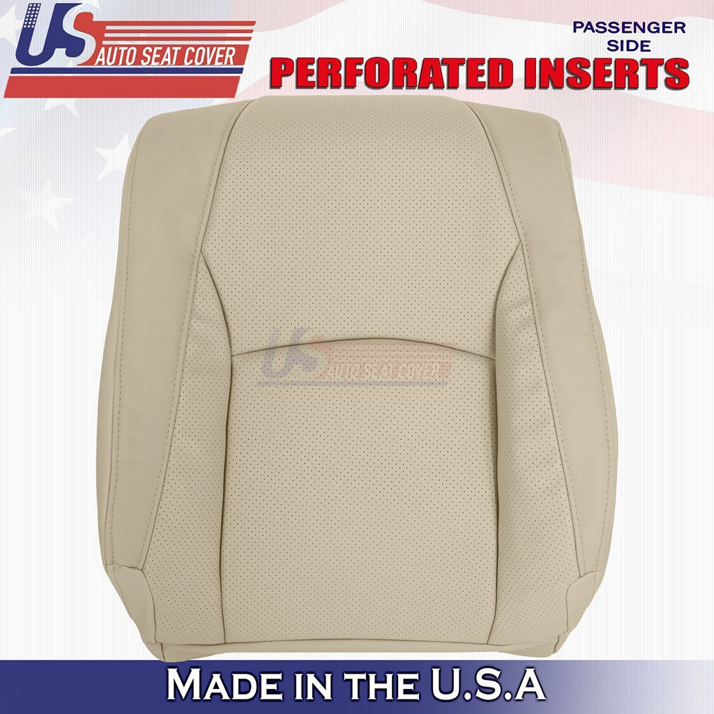2003 to 2009 For Lexus RX350 Passenger Top & Bottom Synth Leather Perf Cover Tan