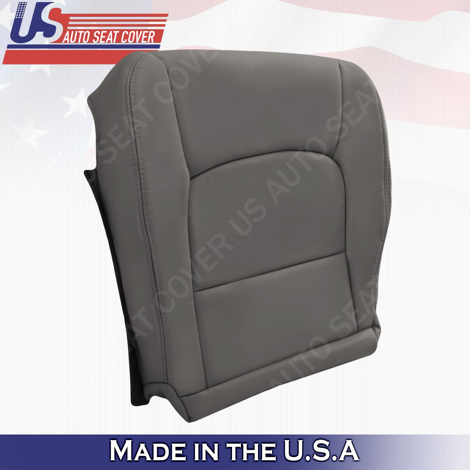 Passenger Side Bottom Leather Seat Cover Color Gray Fit 1998 to 2007 Lexus LX470