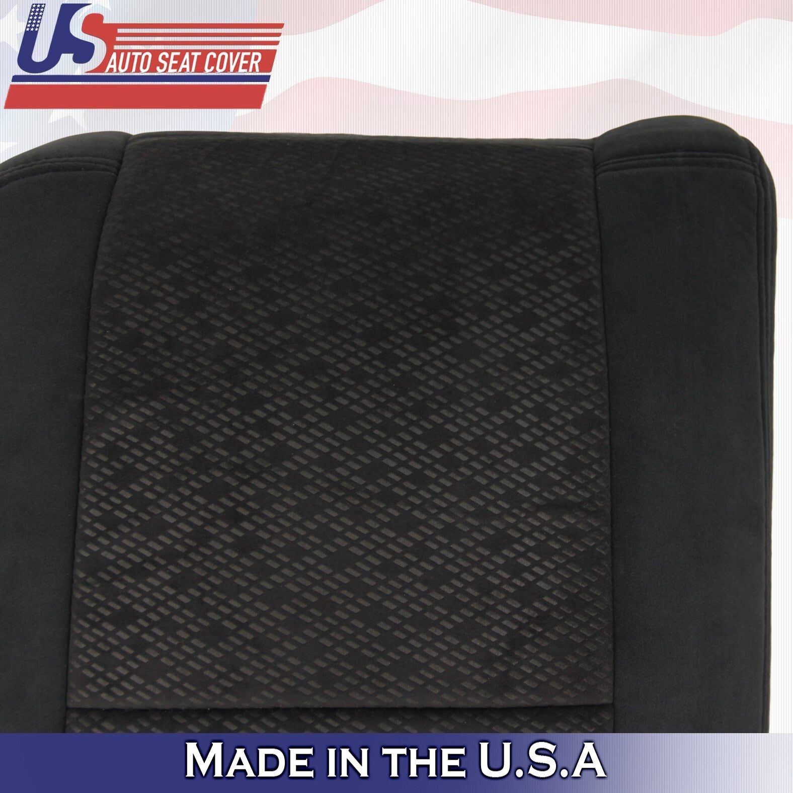 2009 For GMC Sierra 1500 2500 3500 2nd Row Driver Passenger Top Cloth Covers BLK